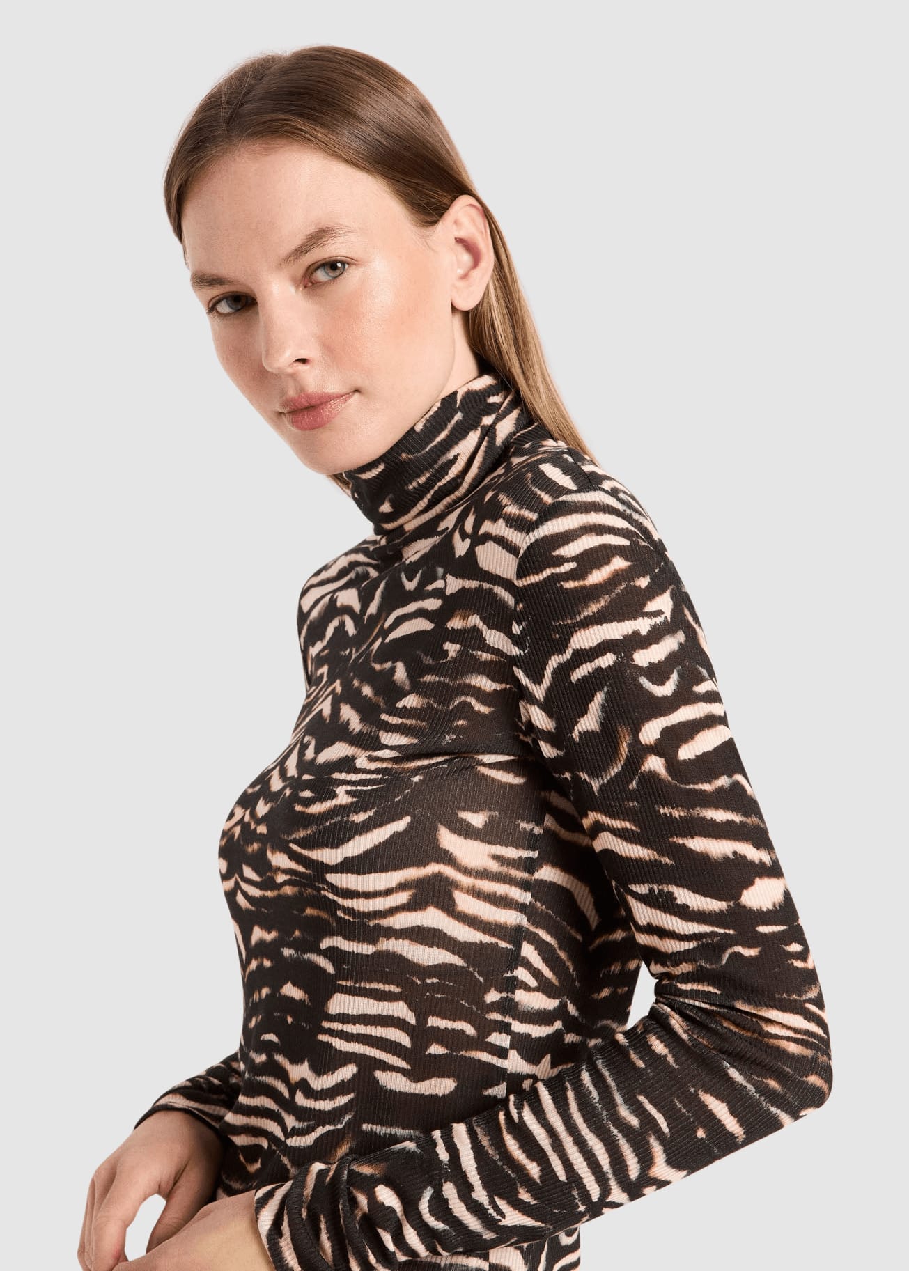 lanius-koeln-rollkragenshirt-print-animal-stripes-rose-2.jpeg Rollkragenshirt Print Animal Stripes Rose