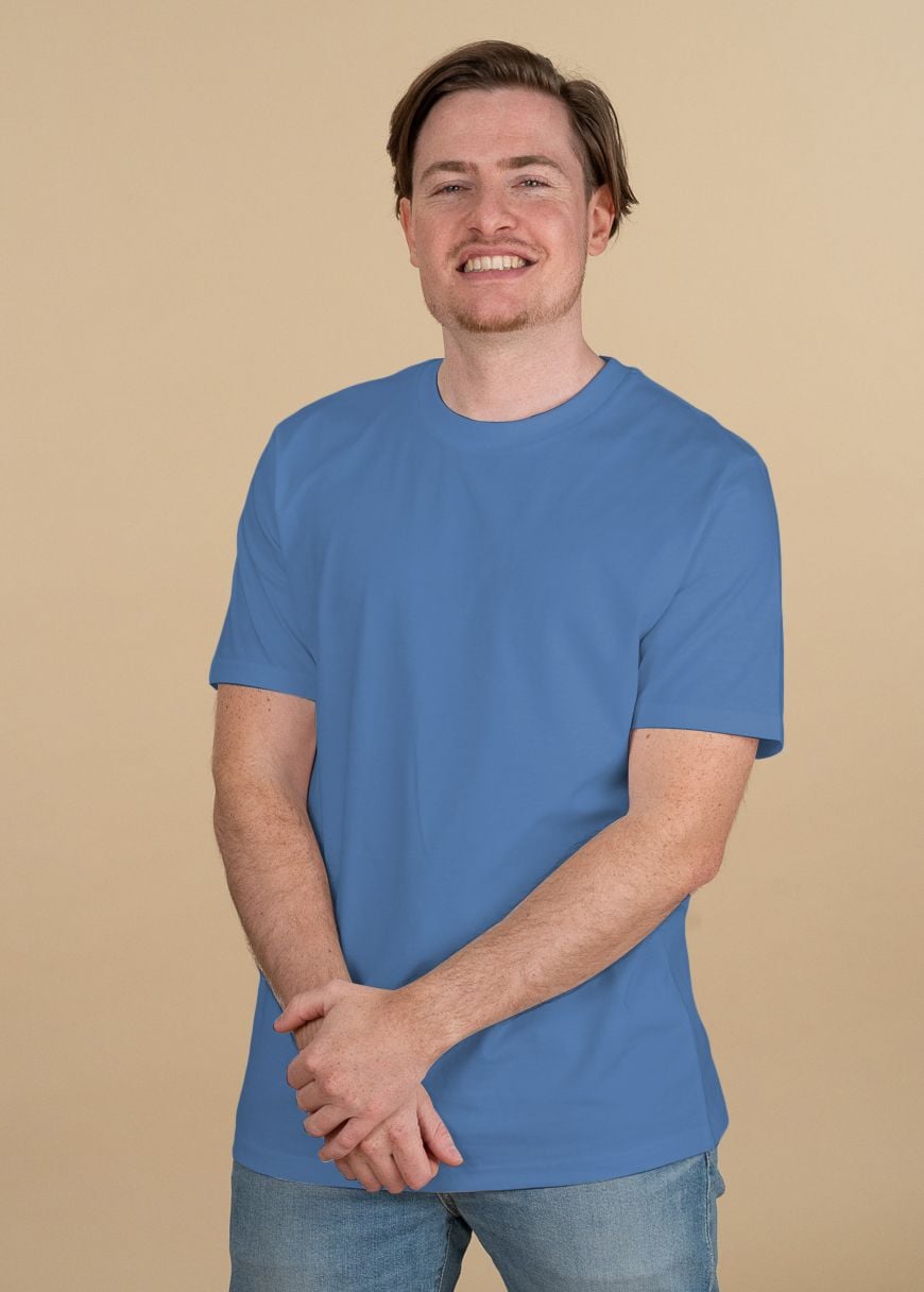 Classic T-Shirt Man Bright Blue