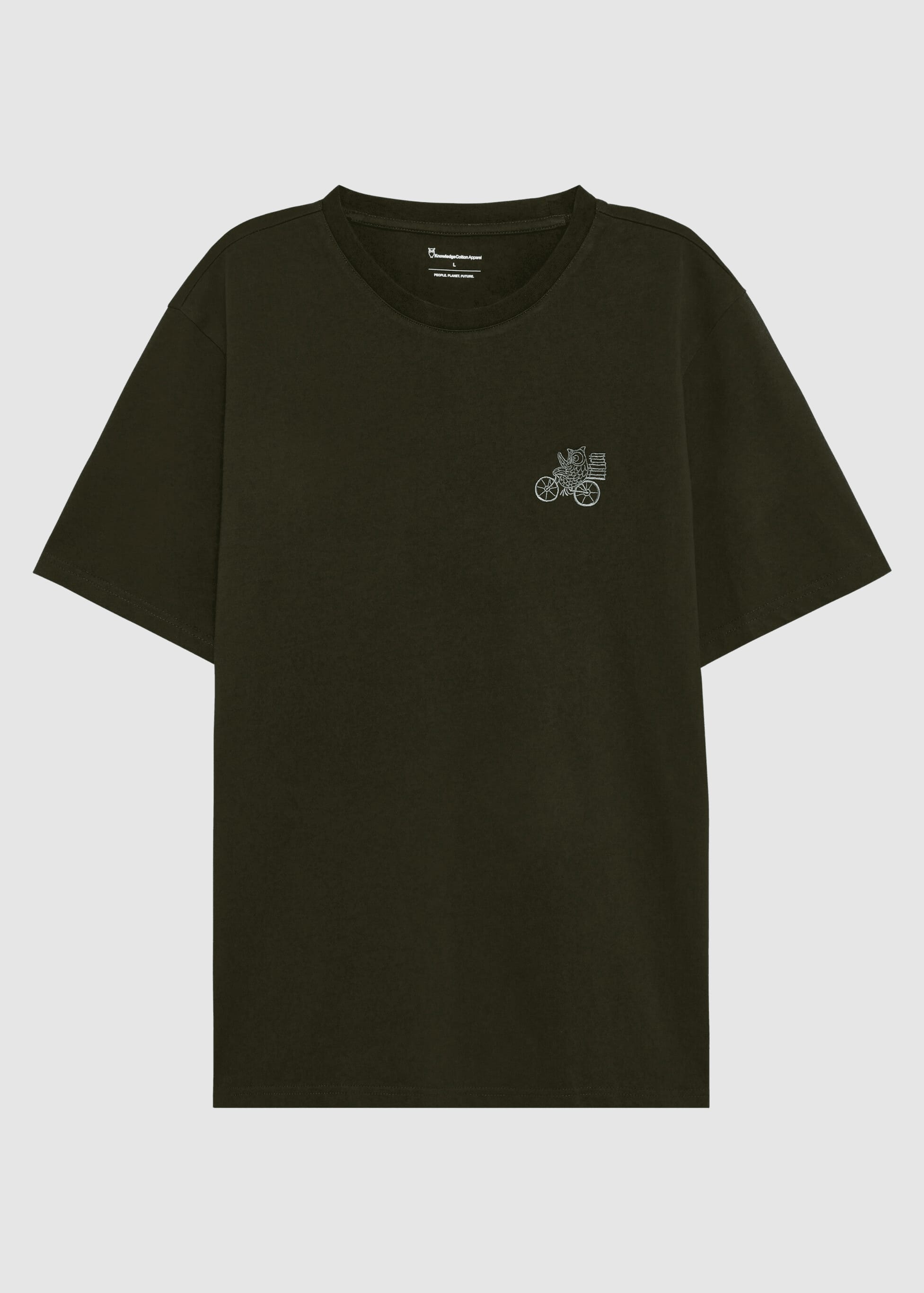 Chest Embroidery T-Shirt Forrest Night