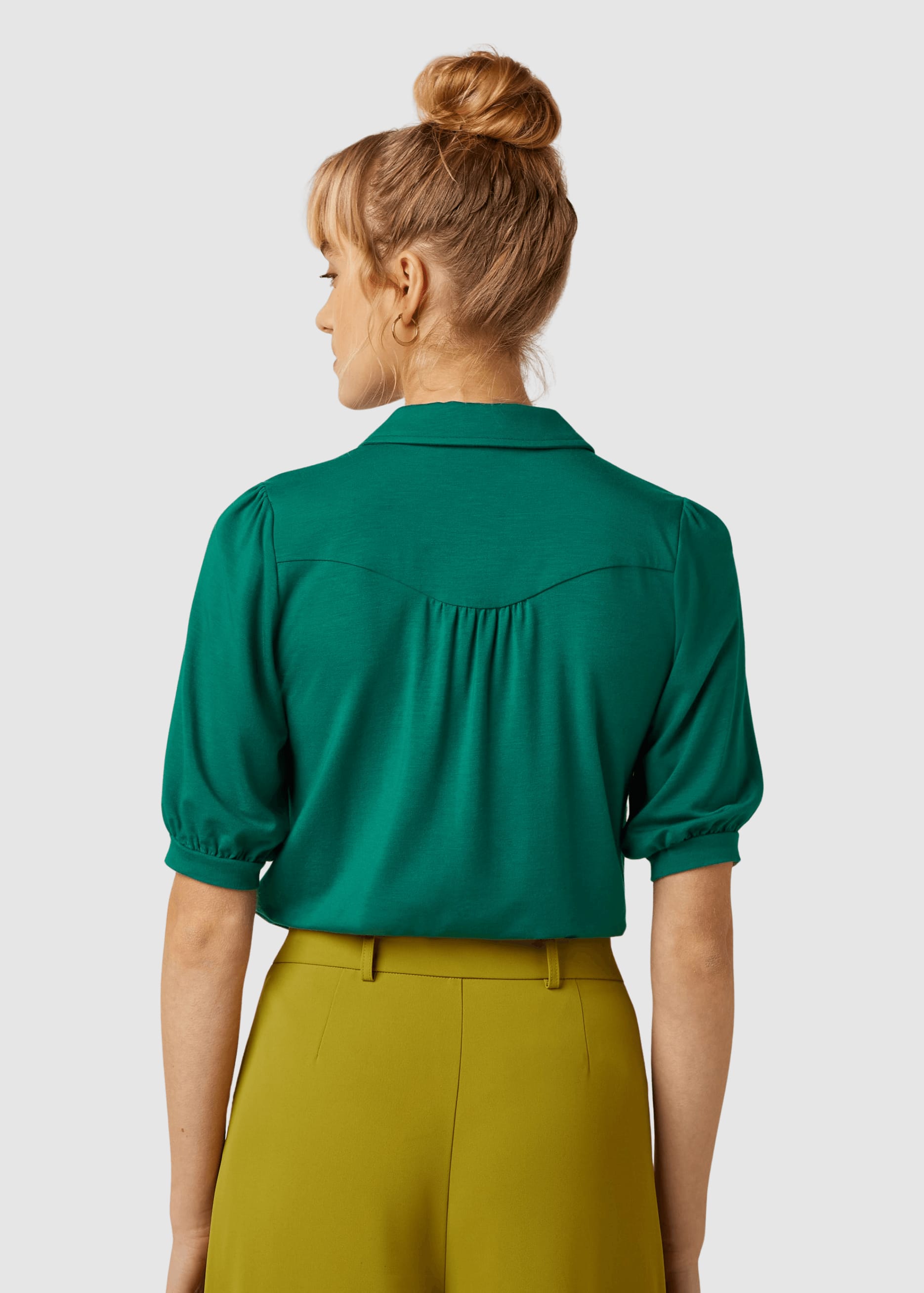 Carina Blouse Tulum Ponderosa Green