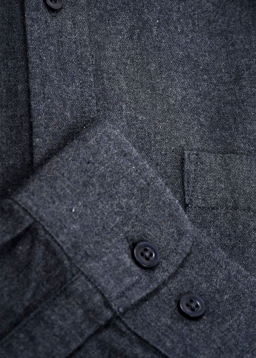 Regular Fit Melangé Flannel Shirt Regular Fit Melangé Flannel Shirt