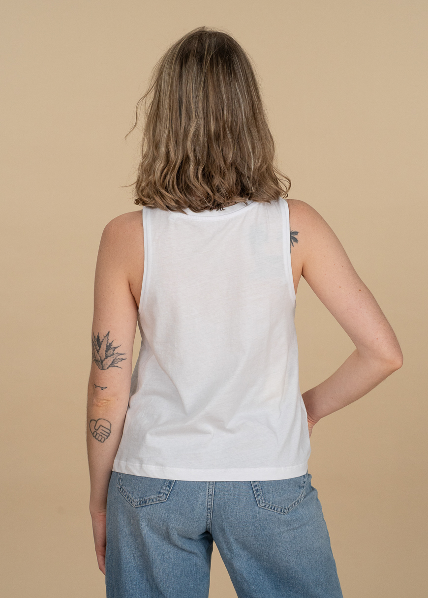 Cropped Oversized Tanktop Woman Cropped Oversized Tanktop Woman