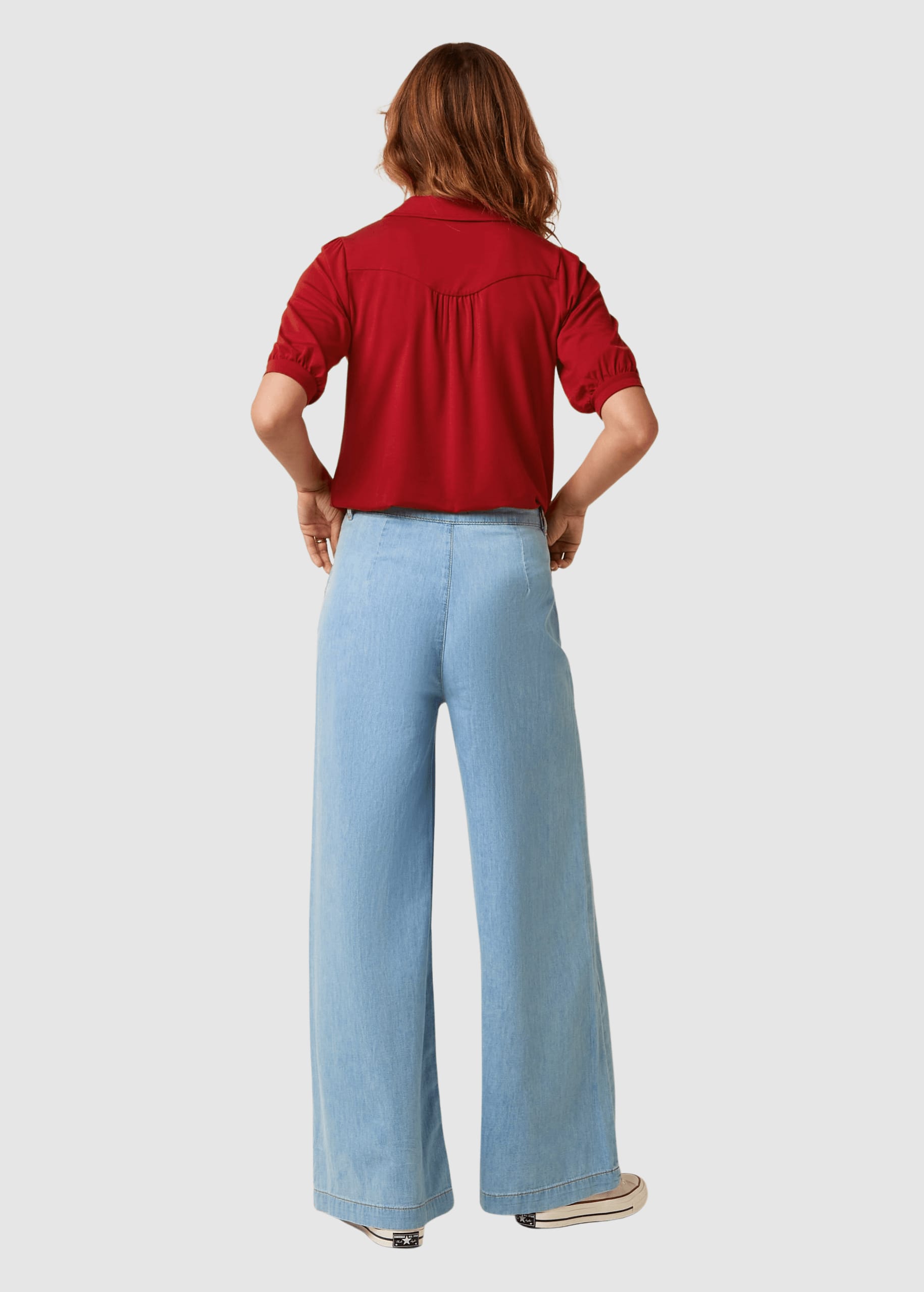 Carina Blouse Tulum Chili Red
