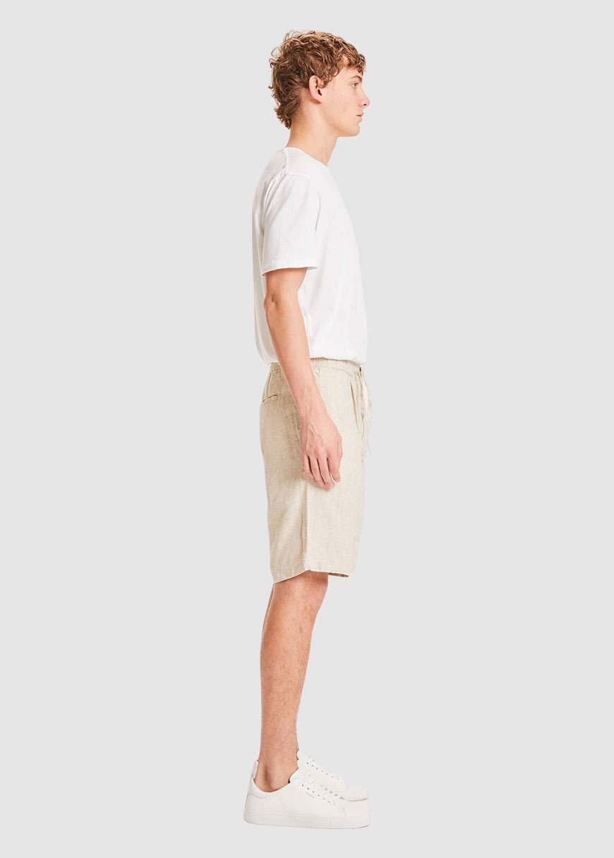 Fig Loose Linen Shorts