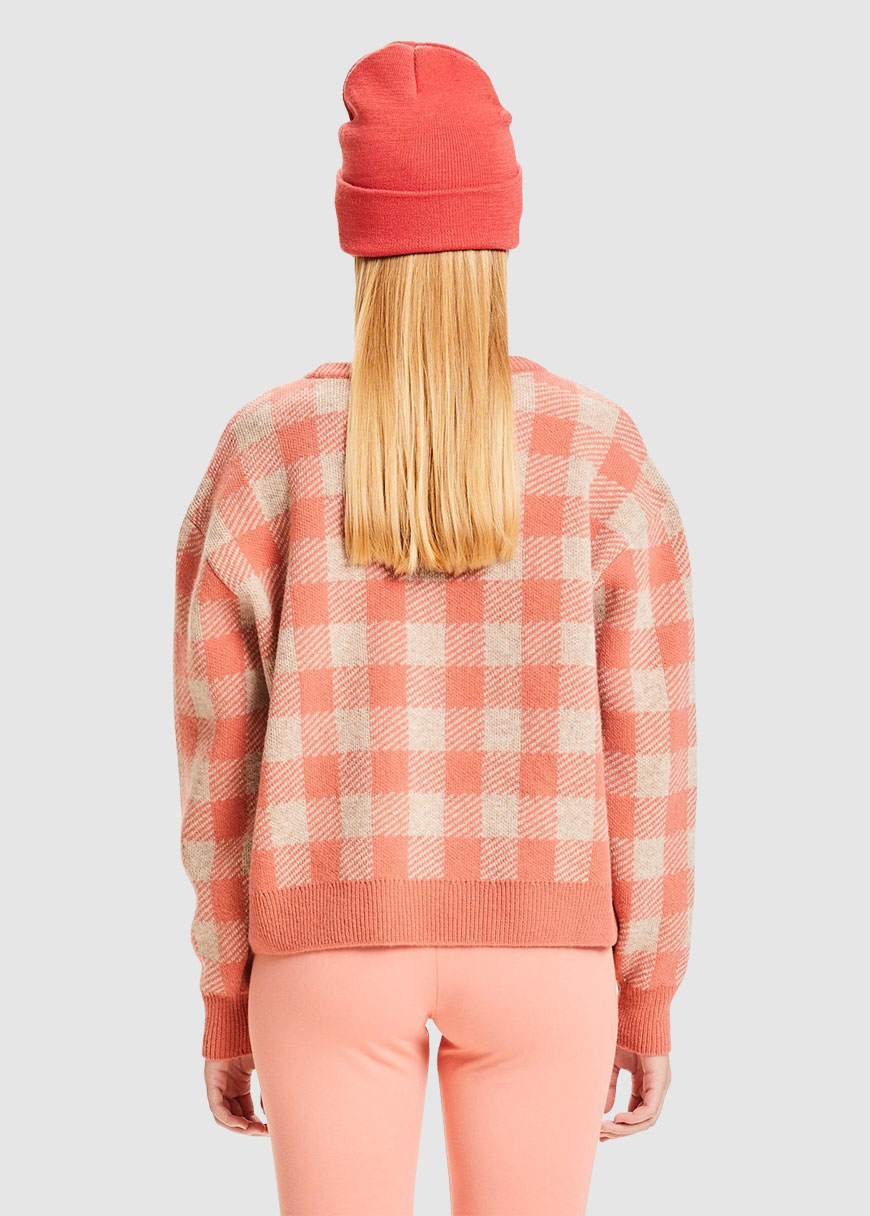 Myrthe Lambswool Pixel Check Crew Neck Myrthe Lambswool Pixel Check Crew Neck