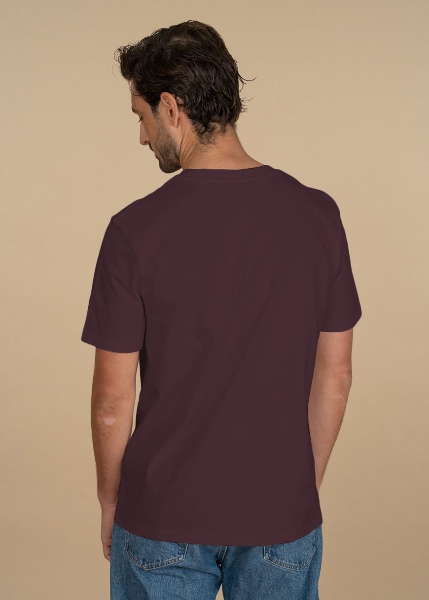 GXB-STTU169-REDBROWN-03.jpg Classic T-Shirt Man Red Brown