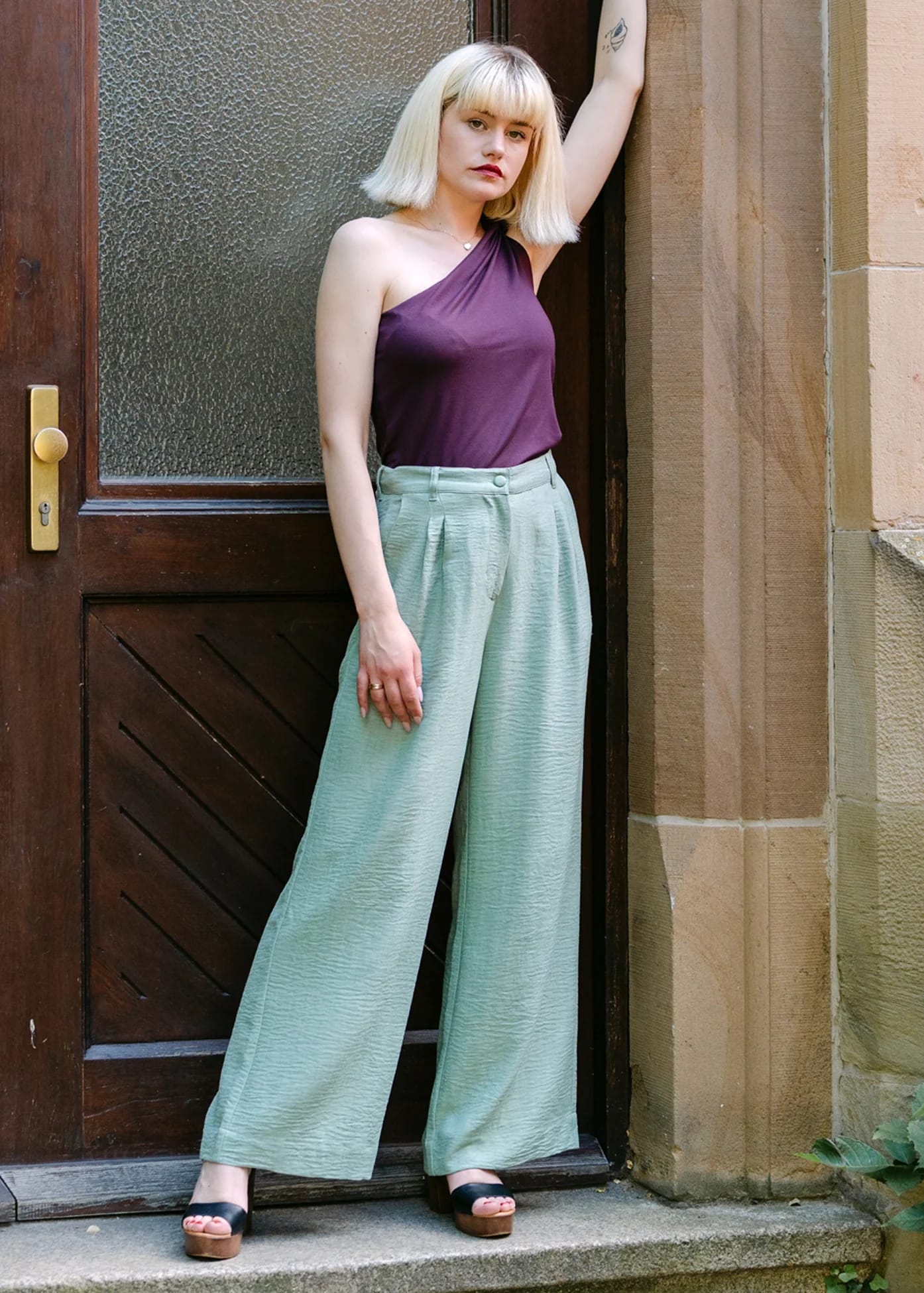 Tropical Afternoon Trousers Green Tropical Afternoon Trousers Green