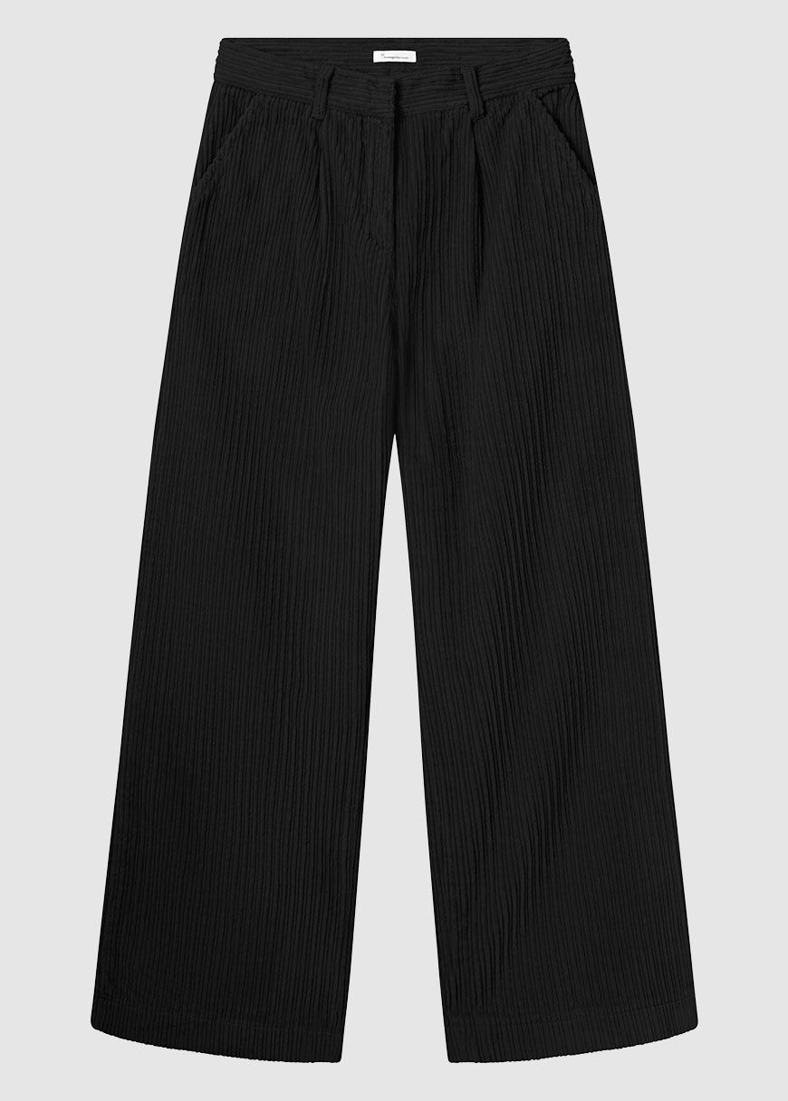 Posey Wide High-Rise Irregular Corduroy Pants