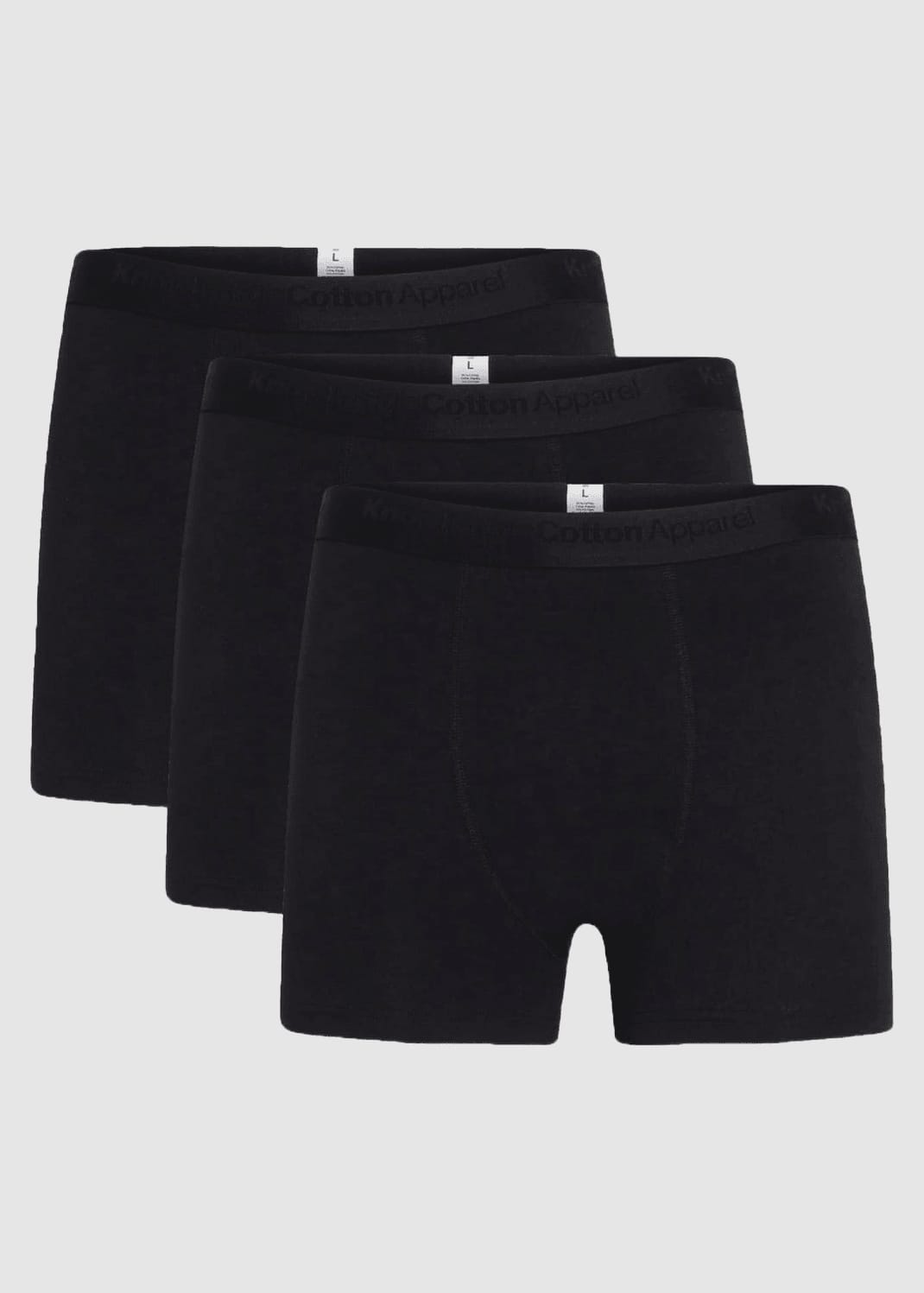 knowledge-cotton-apparel-anker-3-pack-underwear-black-jet-1.jpeg Anker 3 Pack Underwear Black Jet