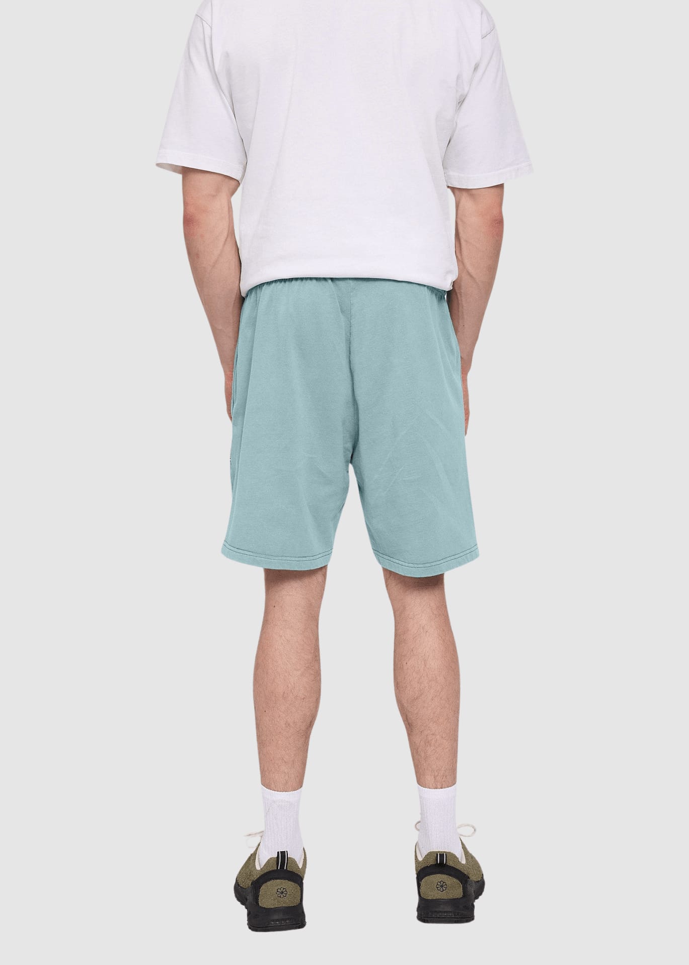 Genderless Natural Dye Sweat Shorts Natural Dye Turquoise Genderless Natural Dye Sweat Shorts Natural Dye Turquoise