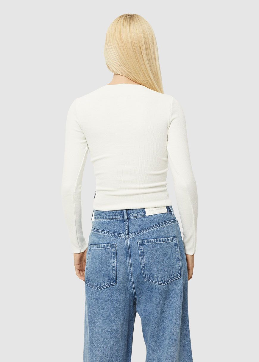 Peony Hemp Ribbed Longsleeve Top Peony Hemp Ribbed Longsleeve Top