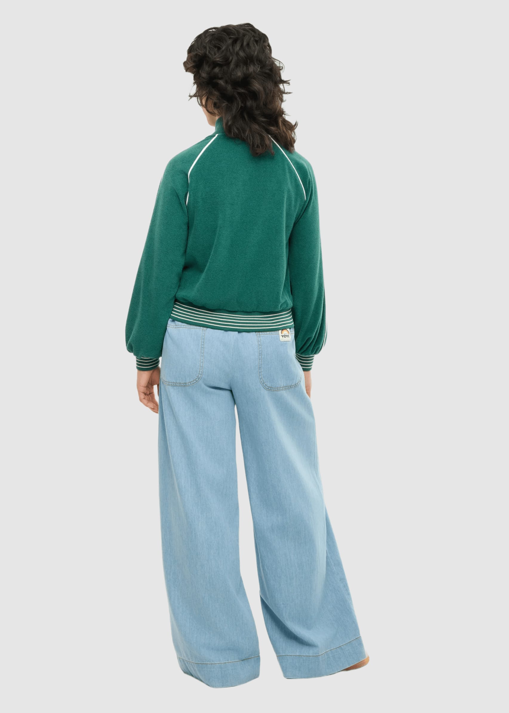 Retro Rally College Jacket Green