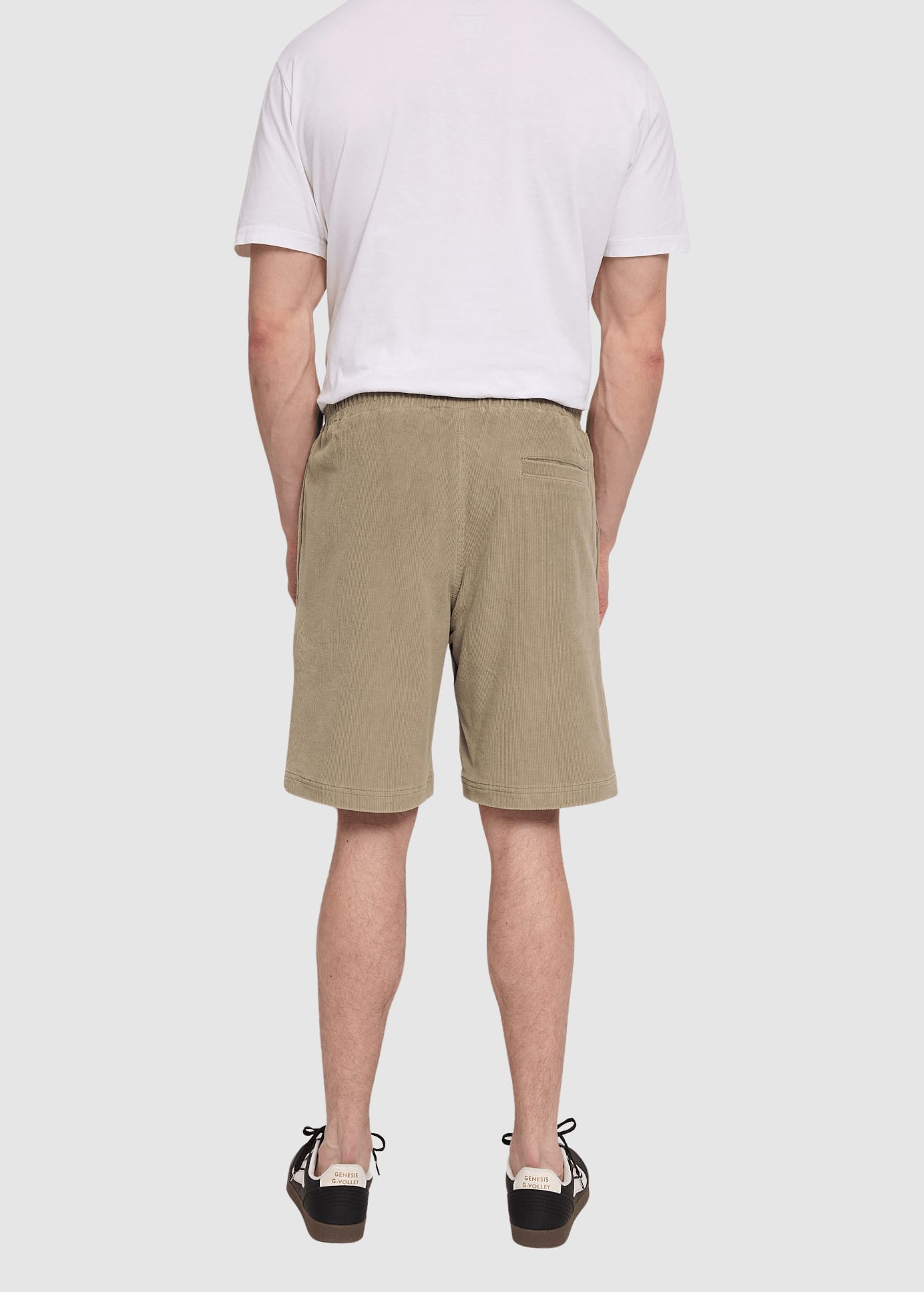 Corduroy Pull-On Shorts Light Khaki