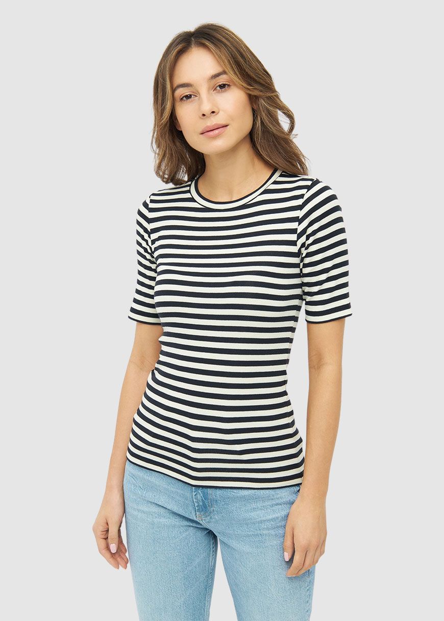 Striped Rib T-Shirt