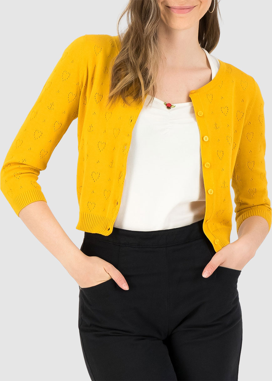Logo Cardigan Roundneck Short Logo Cardigan Roundneck Short