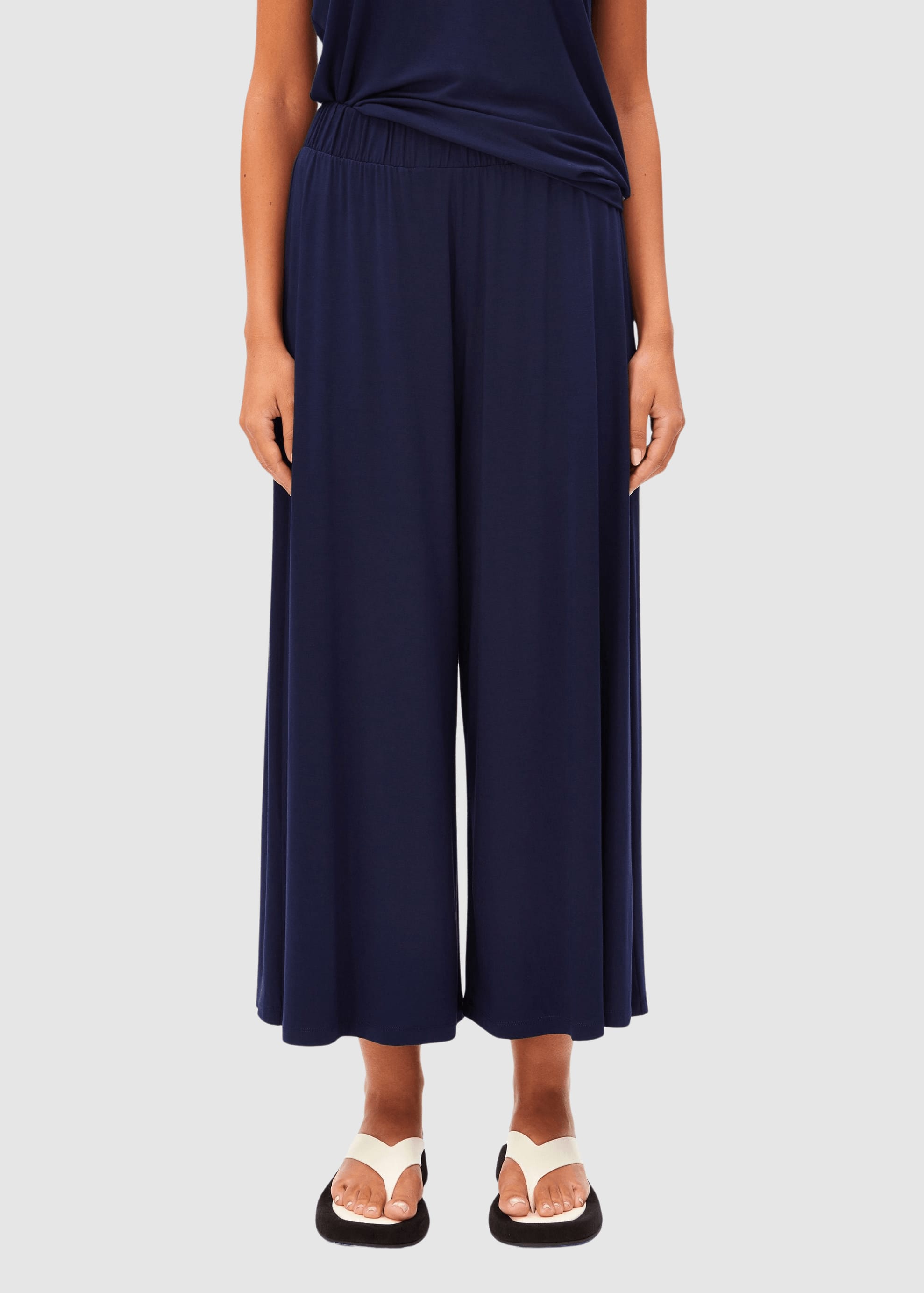 Cropped Jersey Pant Tinted Navy Cropped Jersey Pant Tinted Navy