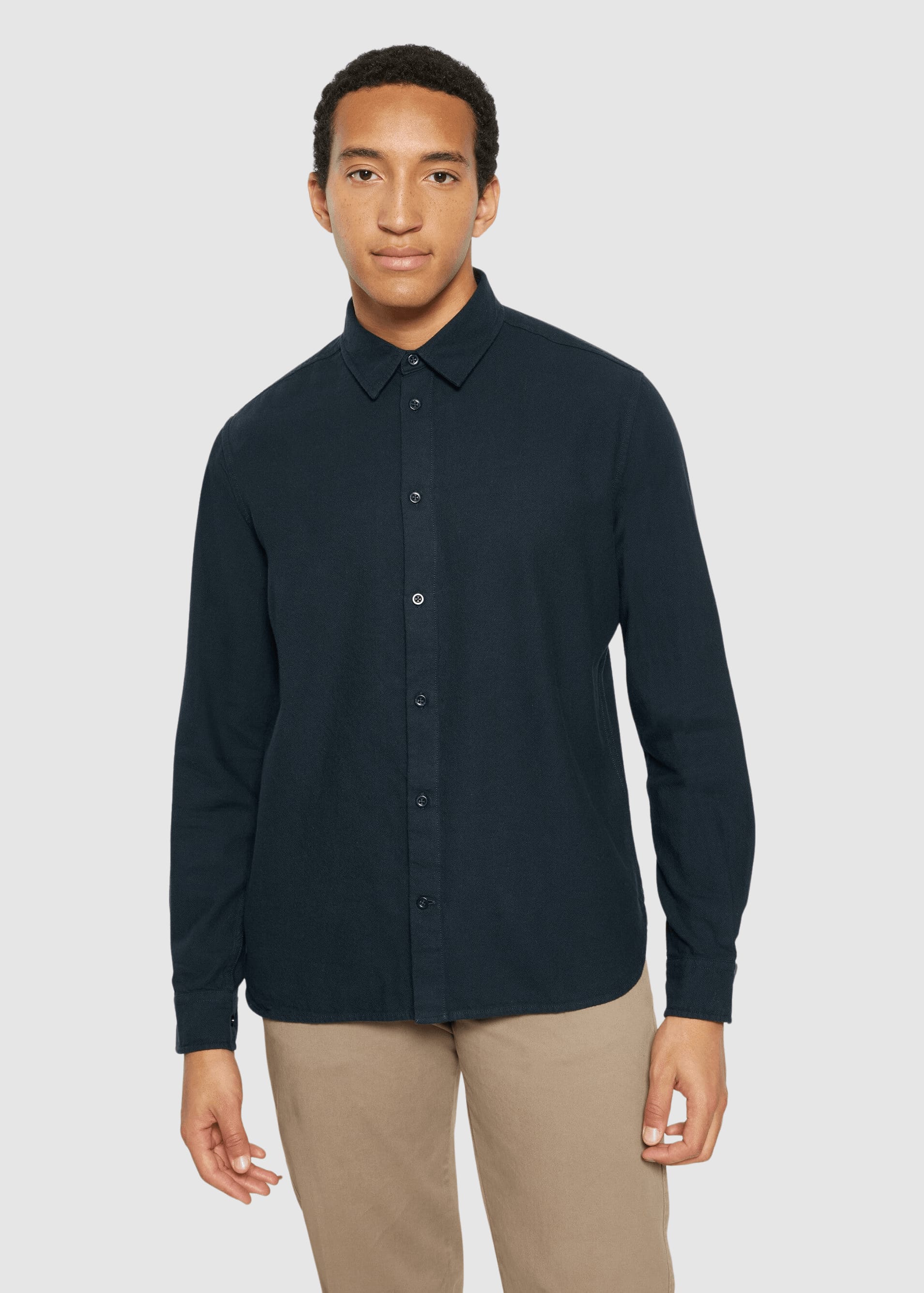 Dune Regular Flannel Shirt Night Sky