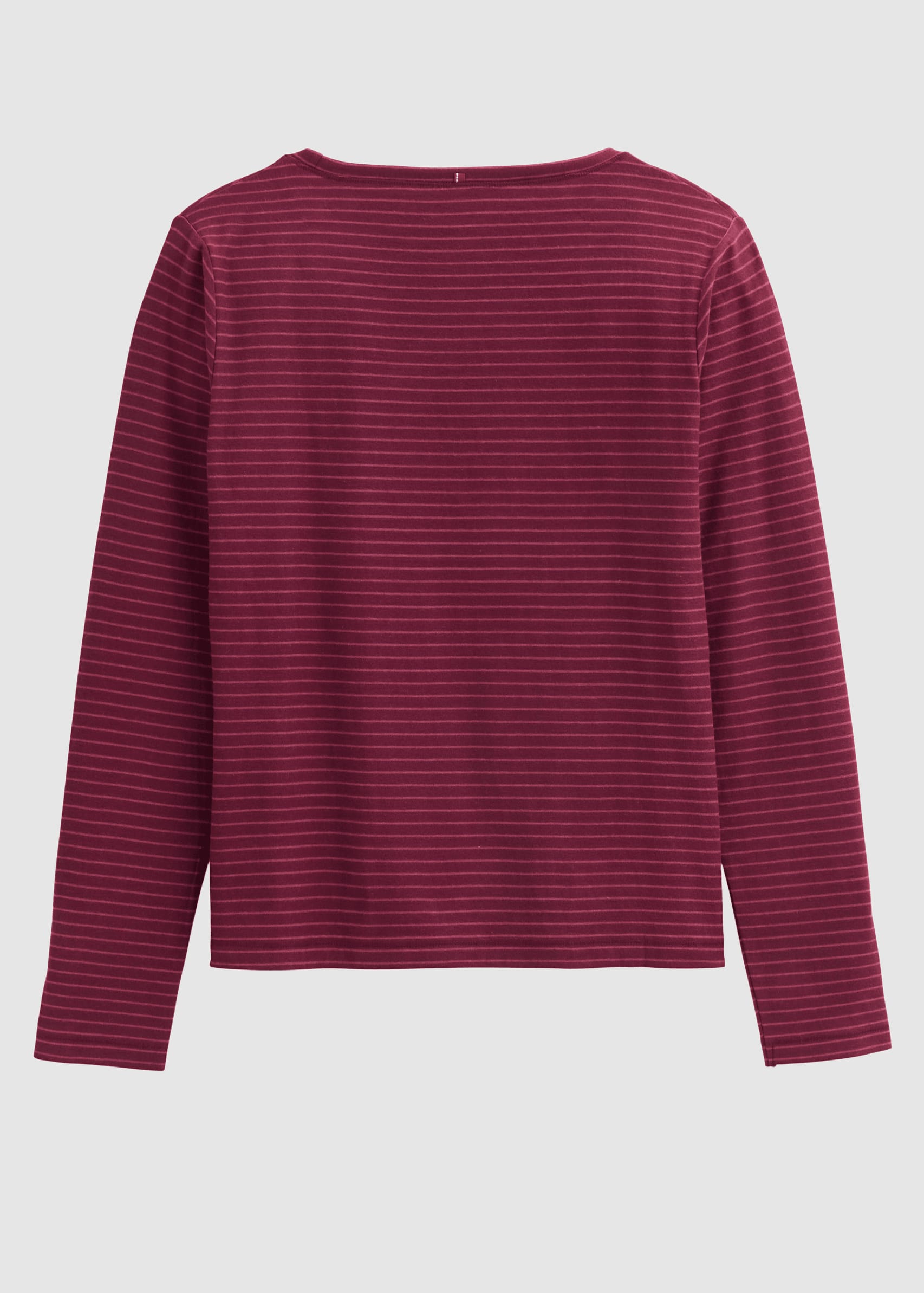 people-wear-organic-langarm-shirt-bordeaux-geringelt-2.jpeg Langarm-Shirt Bordeaux Geringelt