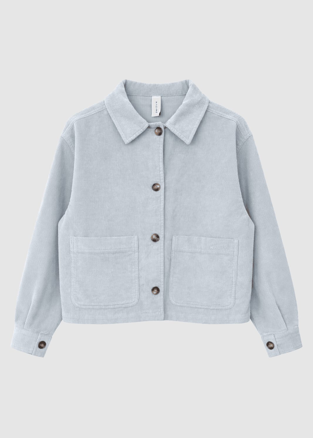 Corduroy Shacket Pearl Blue