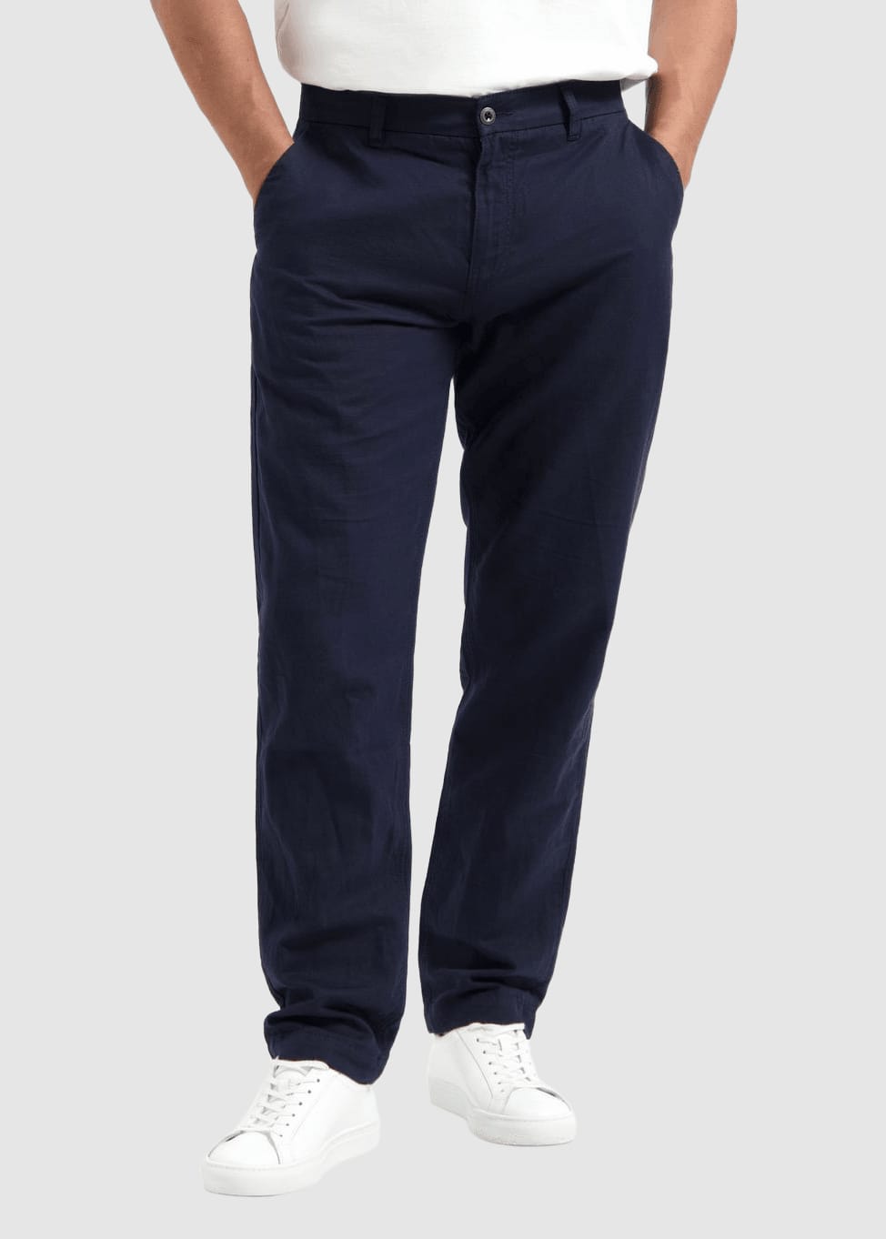 Darren Linen Pant Midnight Blue
