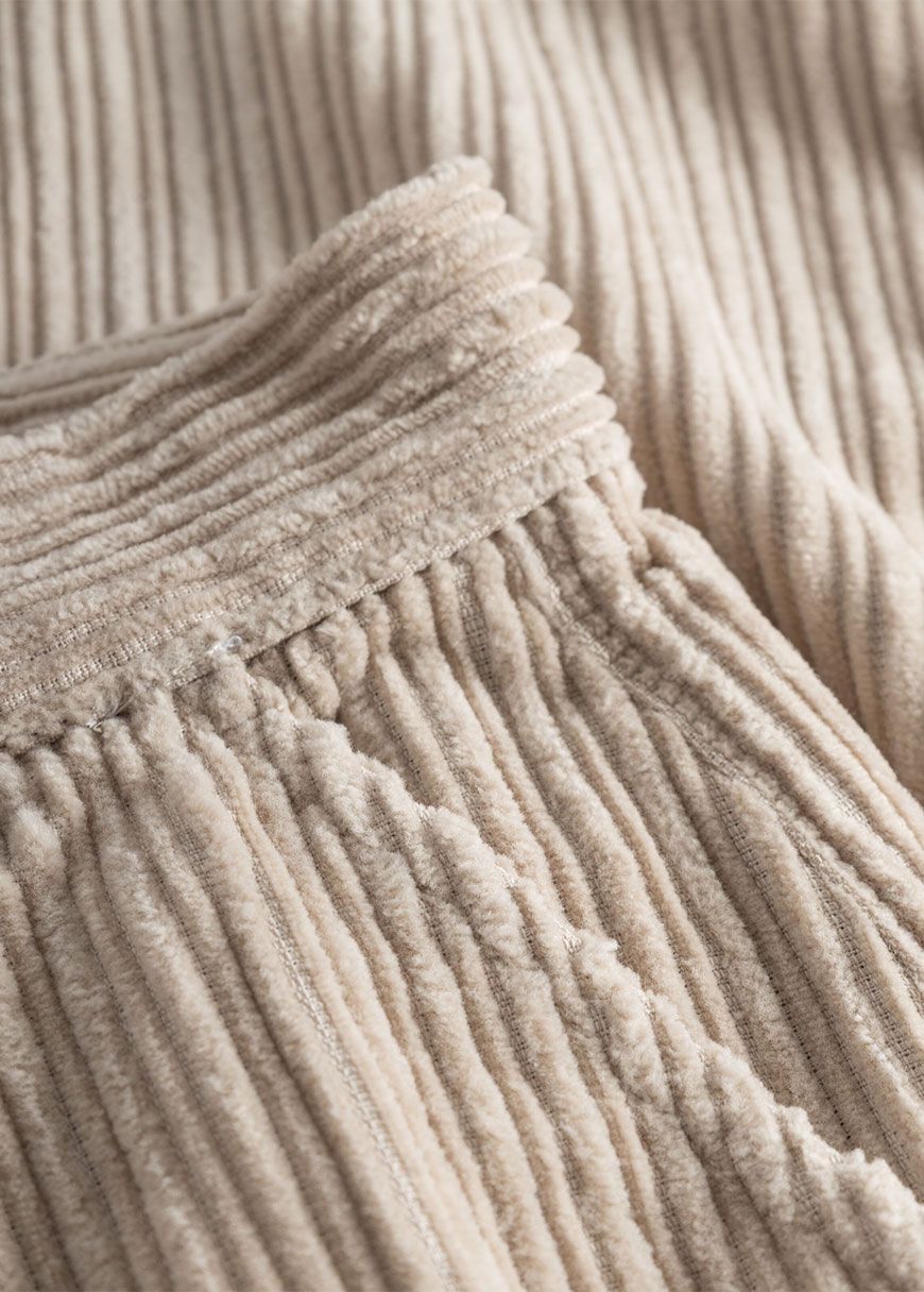 Posey Wide High-Rise Irregular Corduroy Pants Posey Wide High-Rise Irregular Corduroy Pants