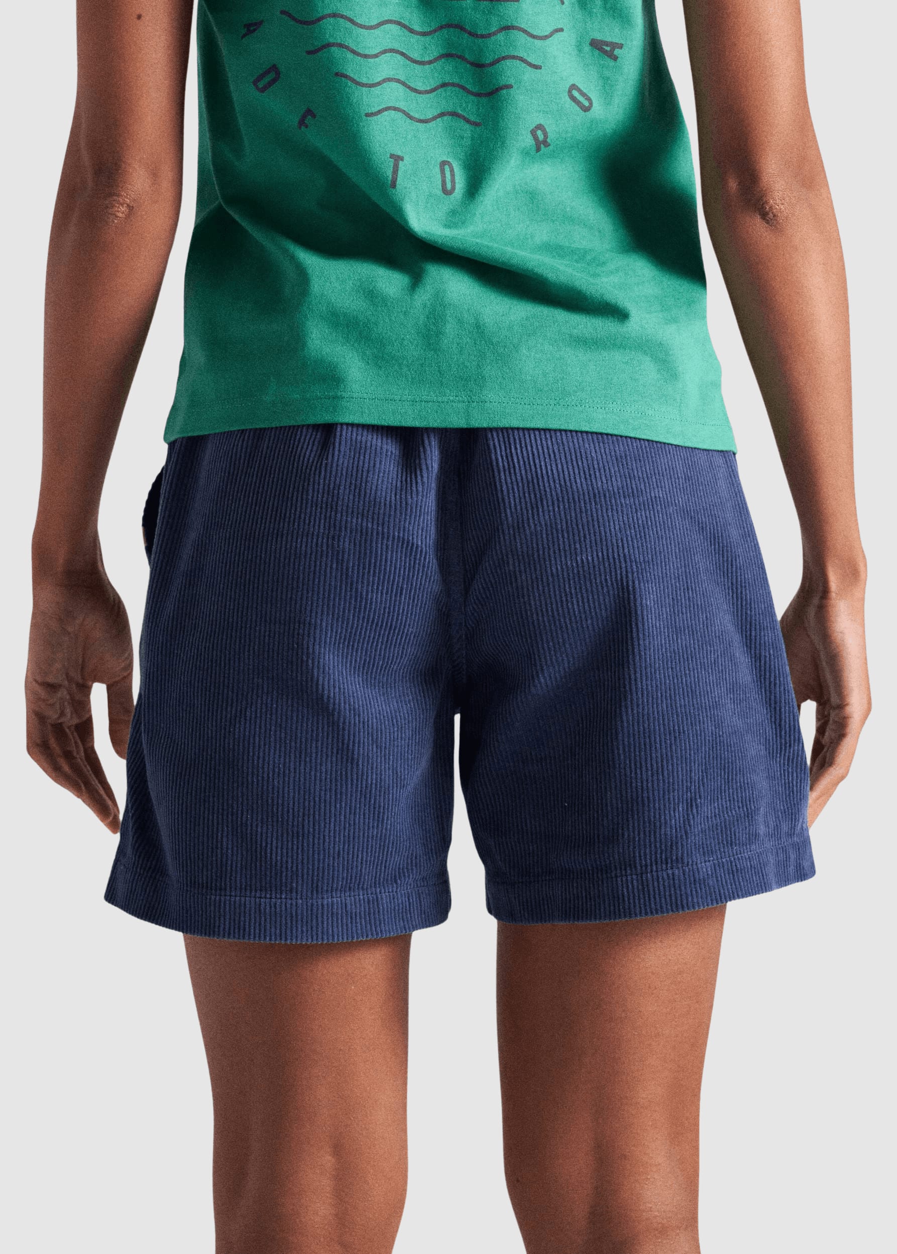 Avian Organic Cord Short 2.0 Dark Denim