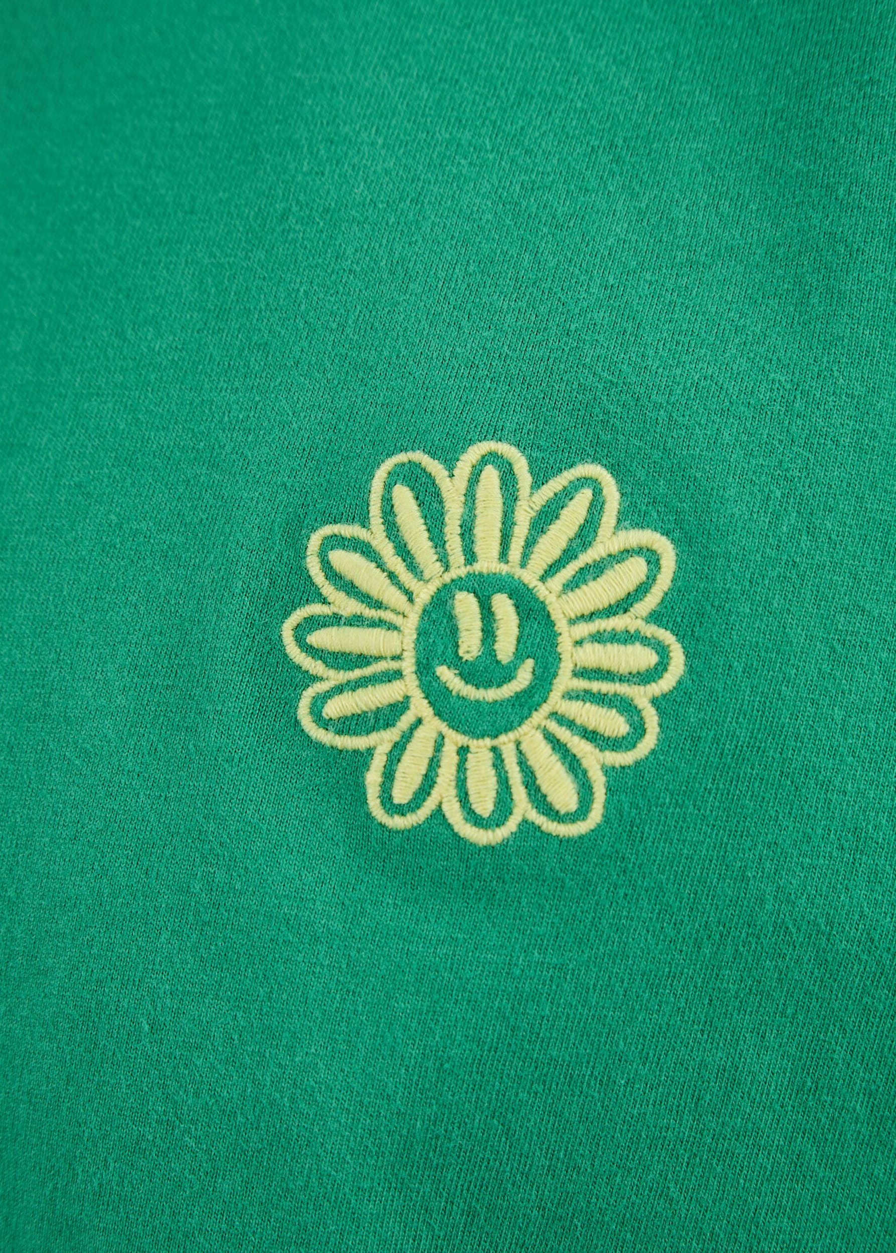 Asis Percales Daisy T-Shirt Green