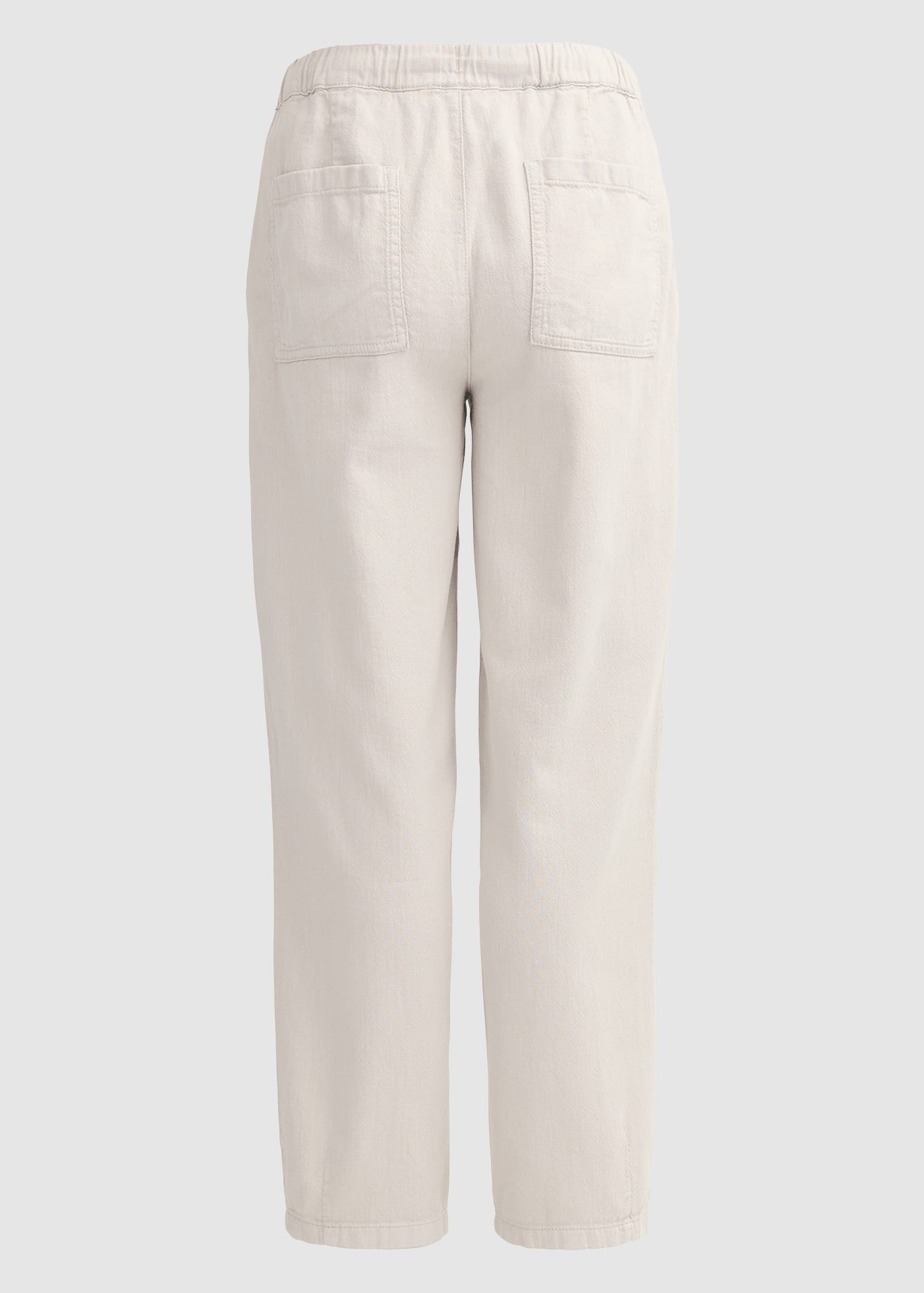 Twill-Hose Verkürzt Hellgrau