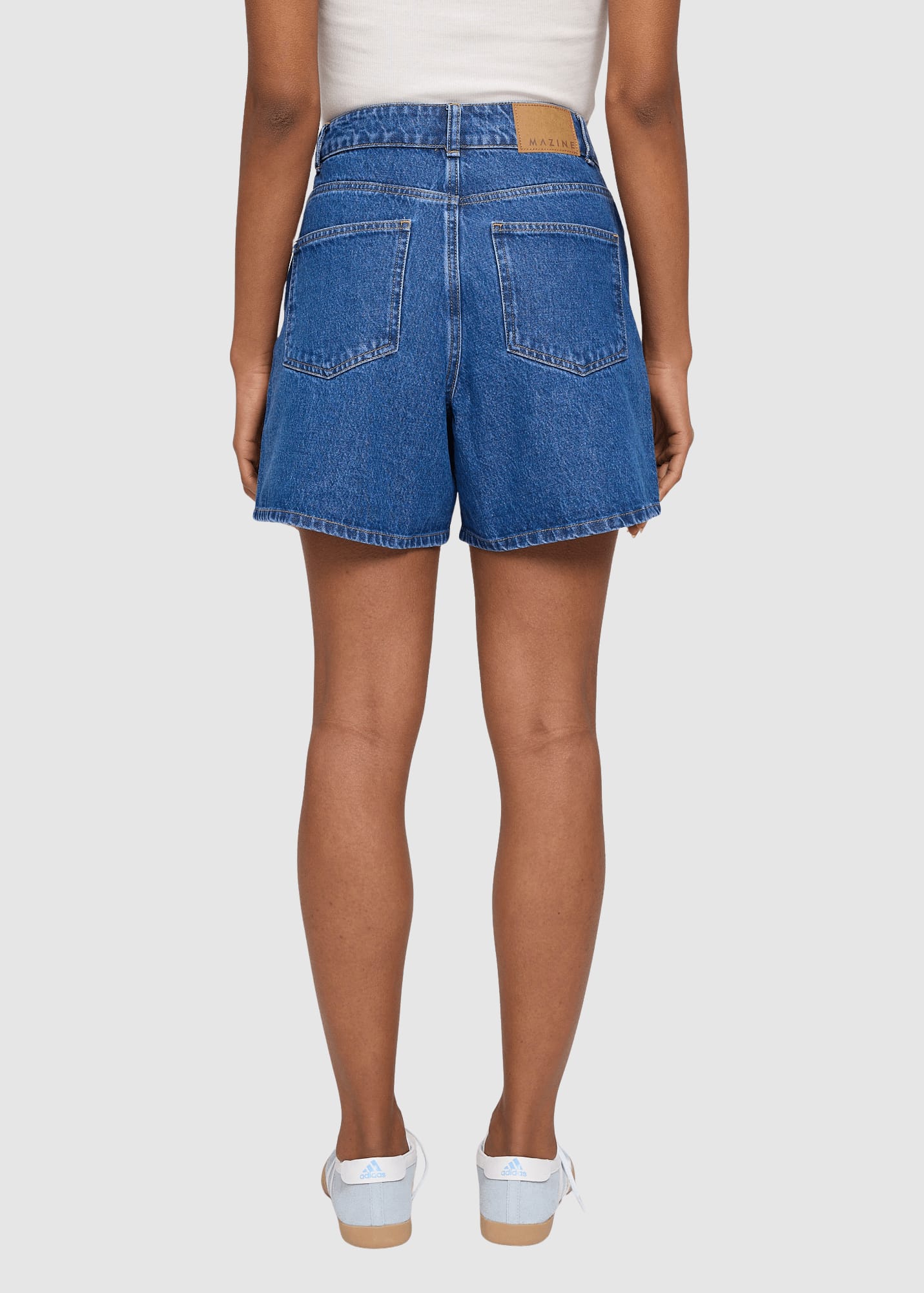 Denim Shorts Mid Blue Wash