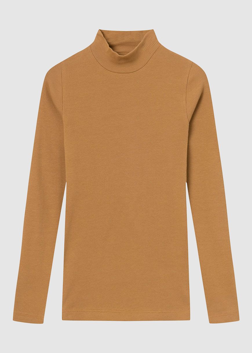 Rib High Neck Long Sleeve Rib High Neck Long Sleeve