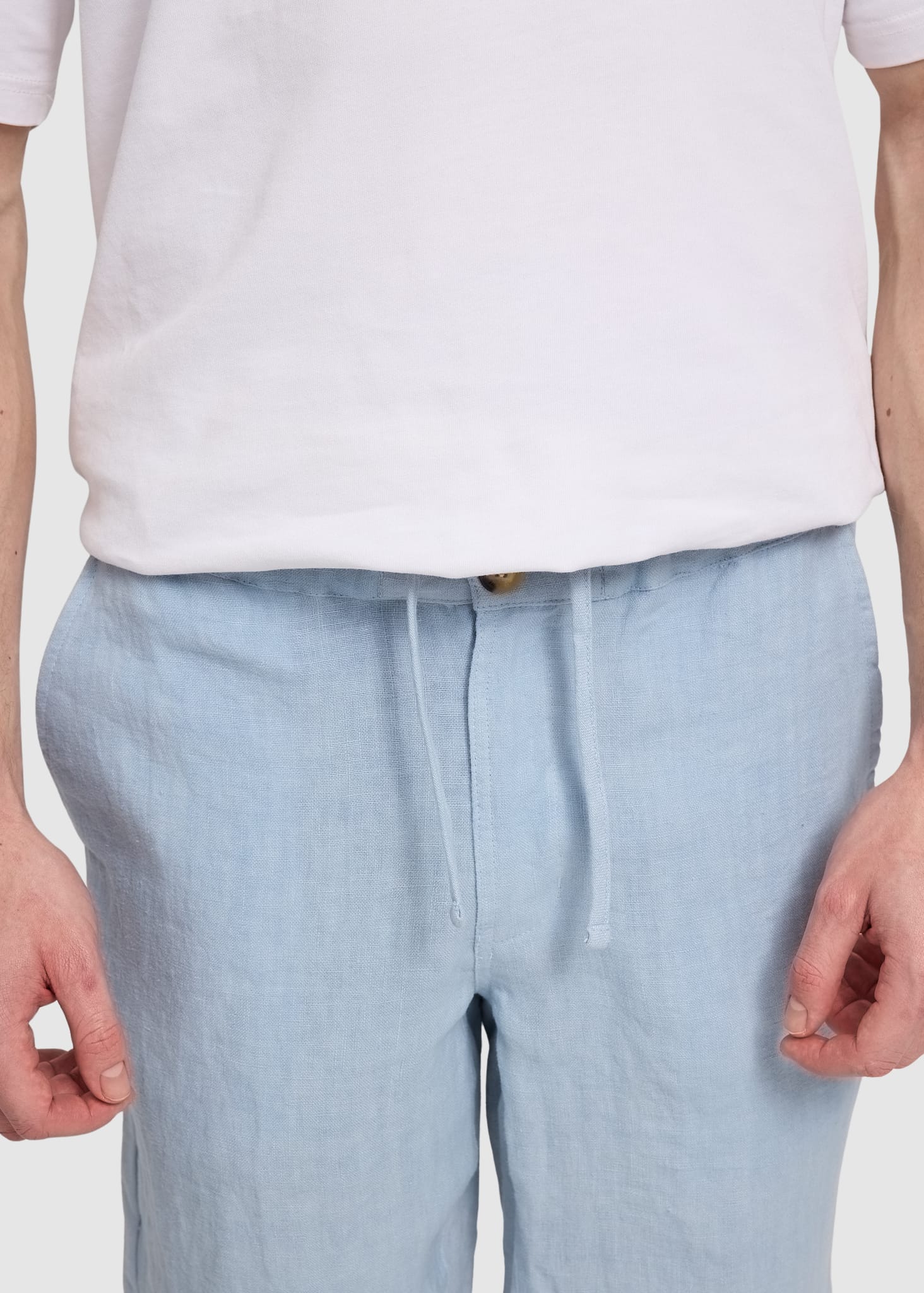 Regular Linen Shorts Pastel Blue