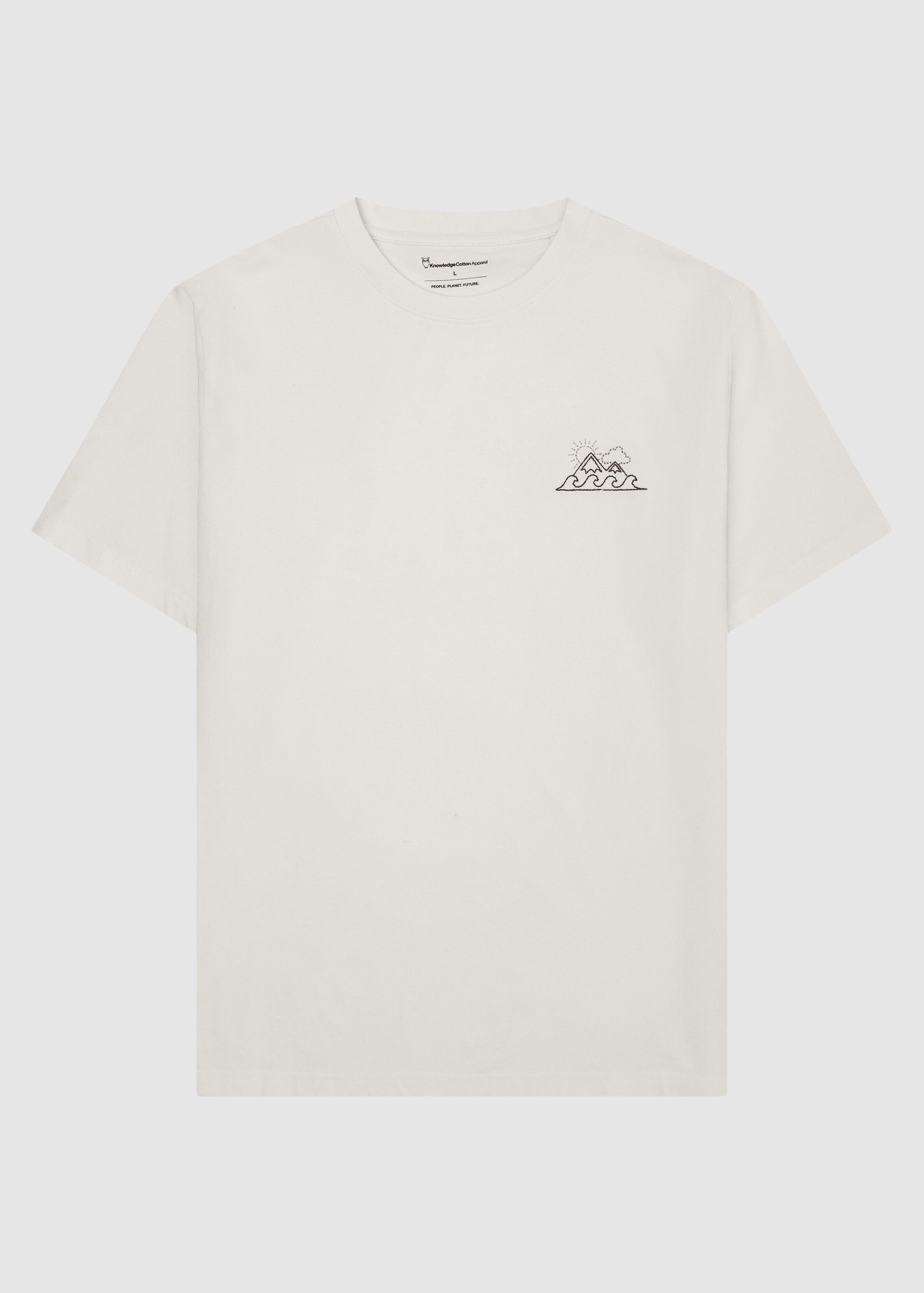 Chest Print T-Shirt Egret Chest Print T-Shirt Egret
