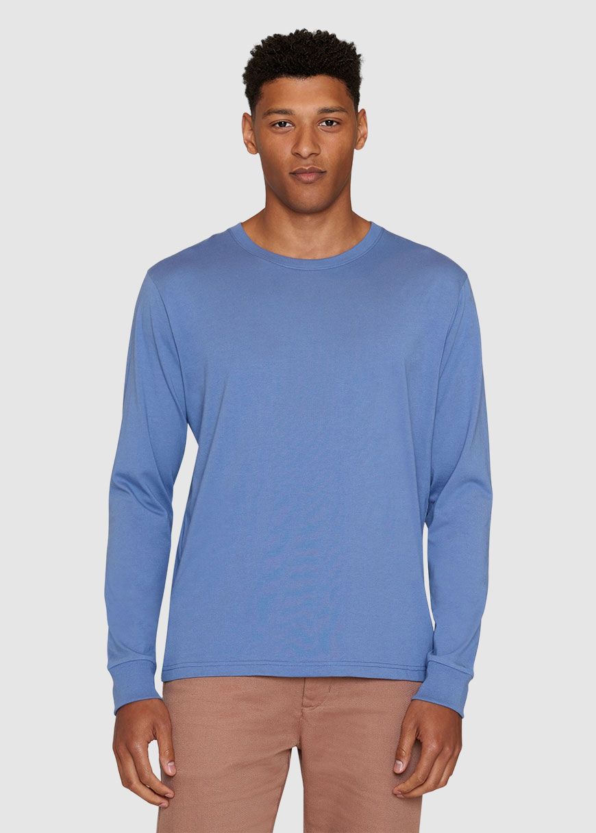 Regular Long Sleeve Recycled Cotton O-Neck Tee Regular Long Sleeve Recycled Cotton O-Neck Tee