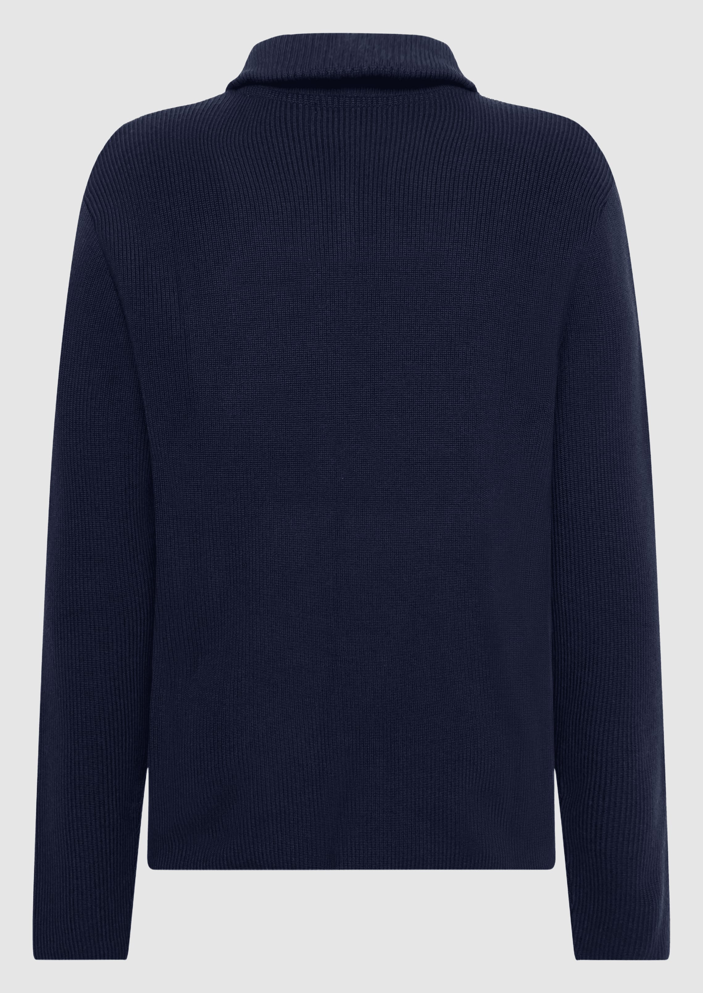 knowledge-cotton-apparel-merino-half-zip-sweater-total-eclipse-6.jpeg Merino Half Zip Sweater Total Eclipse