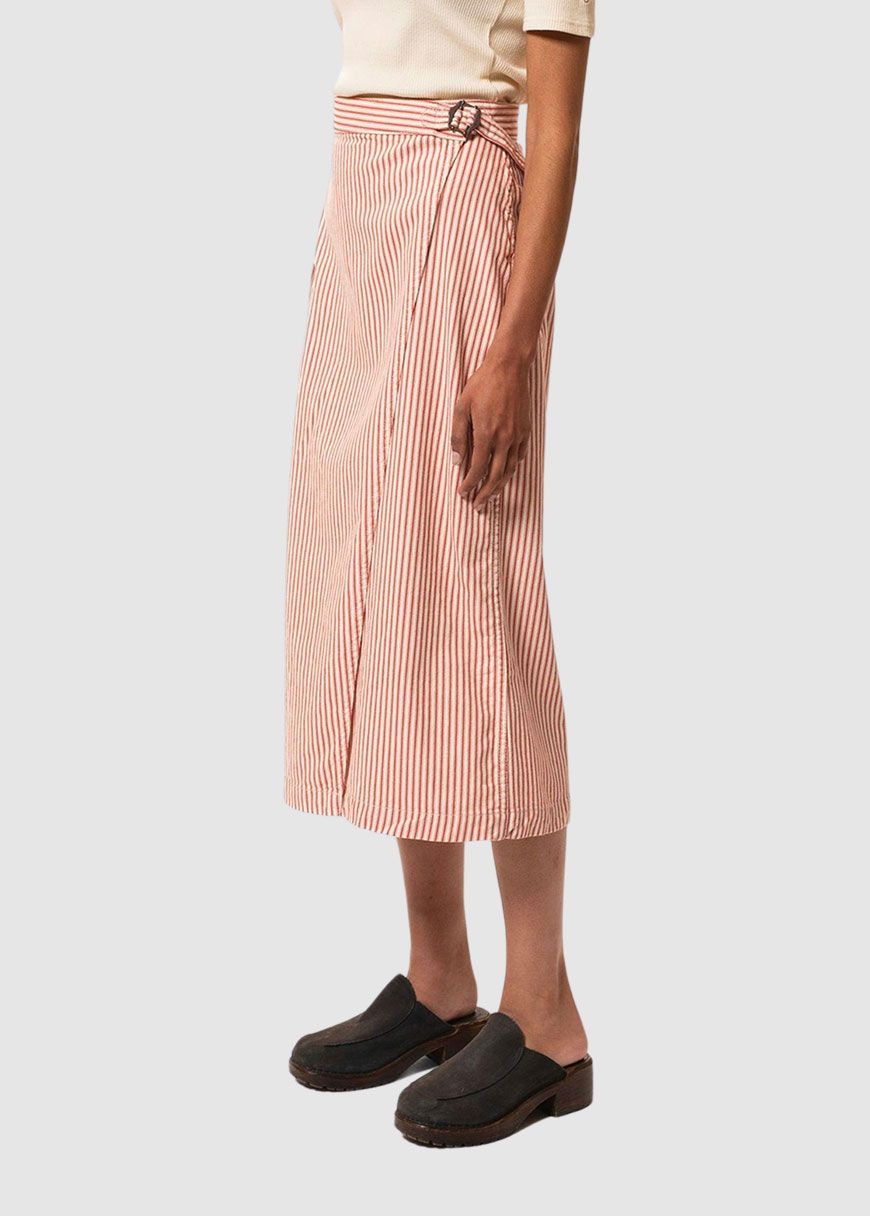 Irma Striped Denim Skirt