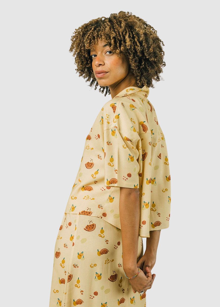 Fruits Oversize Cropped Shirt Fruits Oversize Cropped Shirt