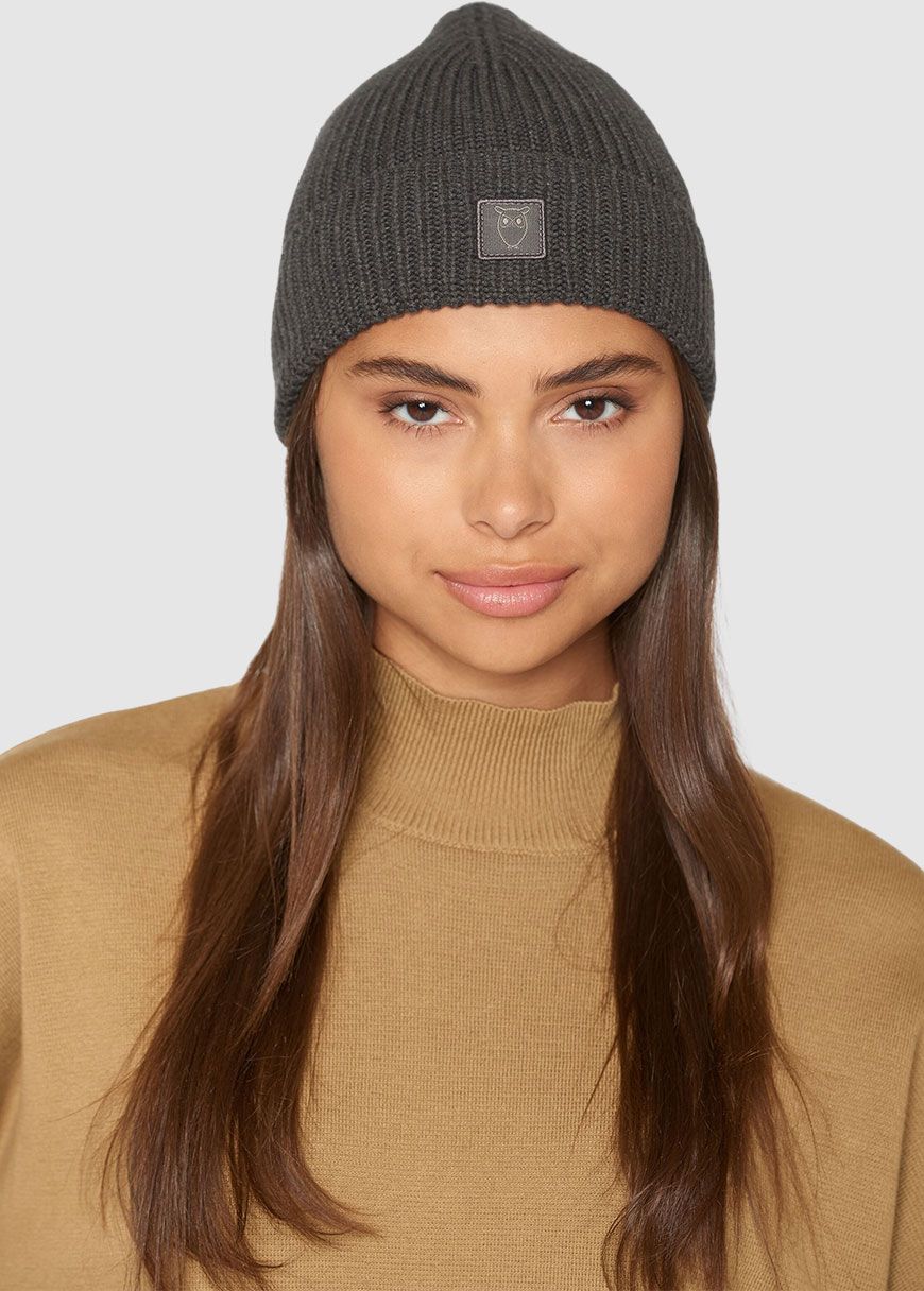 knowledge_cotton_apparel_rib_hat_AW_25_KCA_82214_1073_Dark_Grey_Melange_2_d08185e6e4 Rib Hat