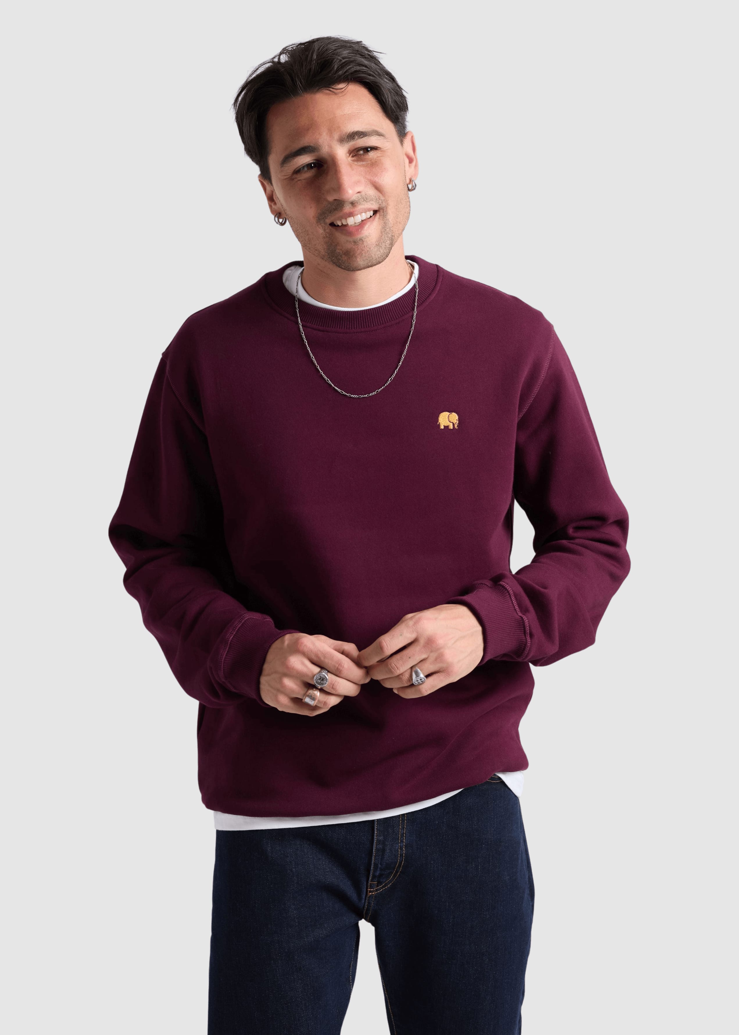 trendsplant-organic-essential-sweatshirt-wine-red-1.jpeg Organic Essential Sweatshirt Wine Red