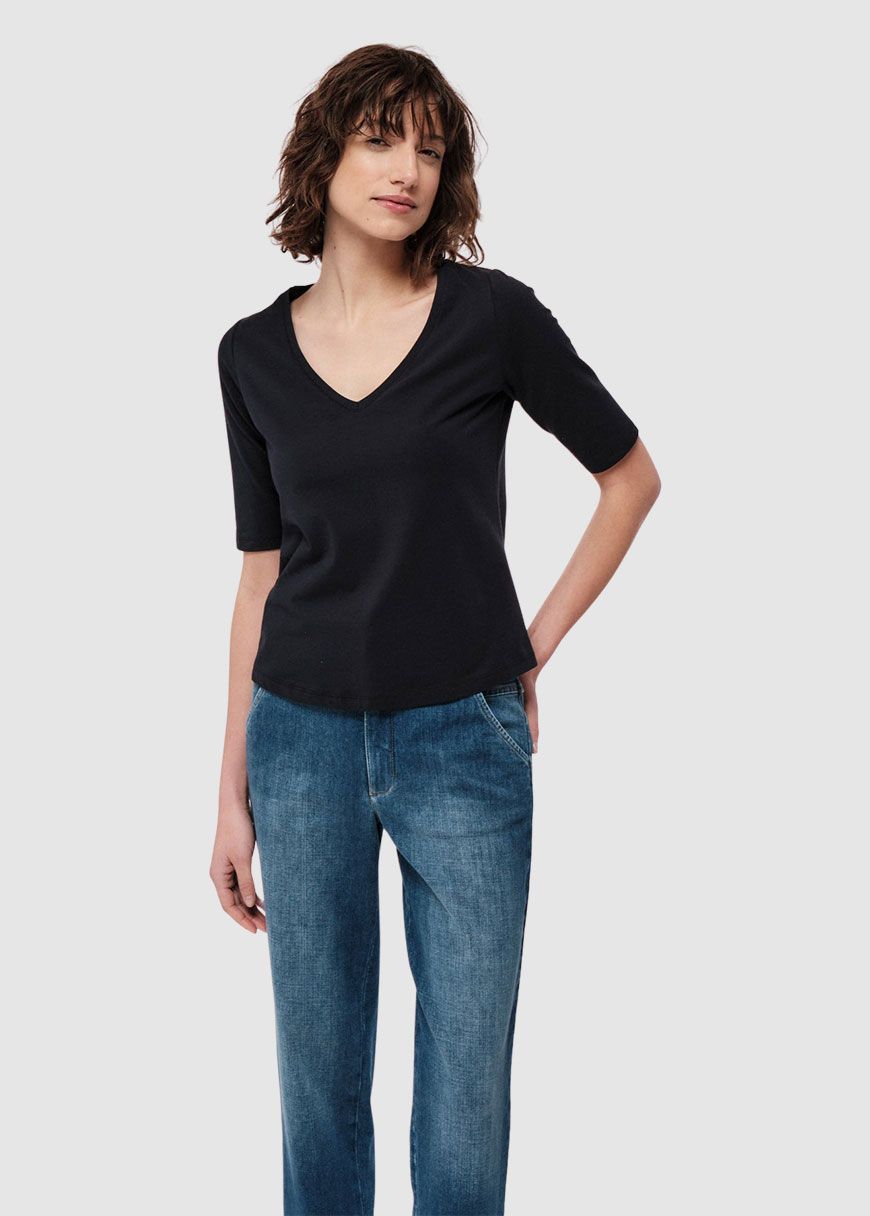 Halbarmshirt V-Ausschnitt
