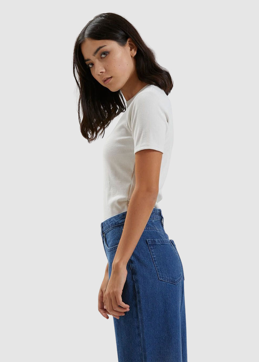 Simona Hemp Rib Tee Simona Hemp Rib Tee