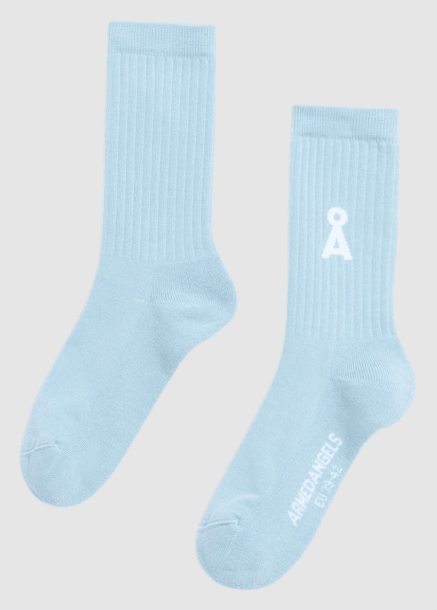 Saamus Bold Socks W Blue Glow