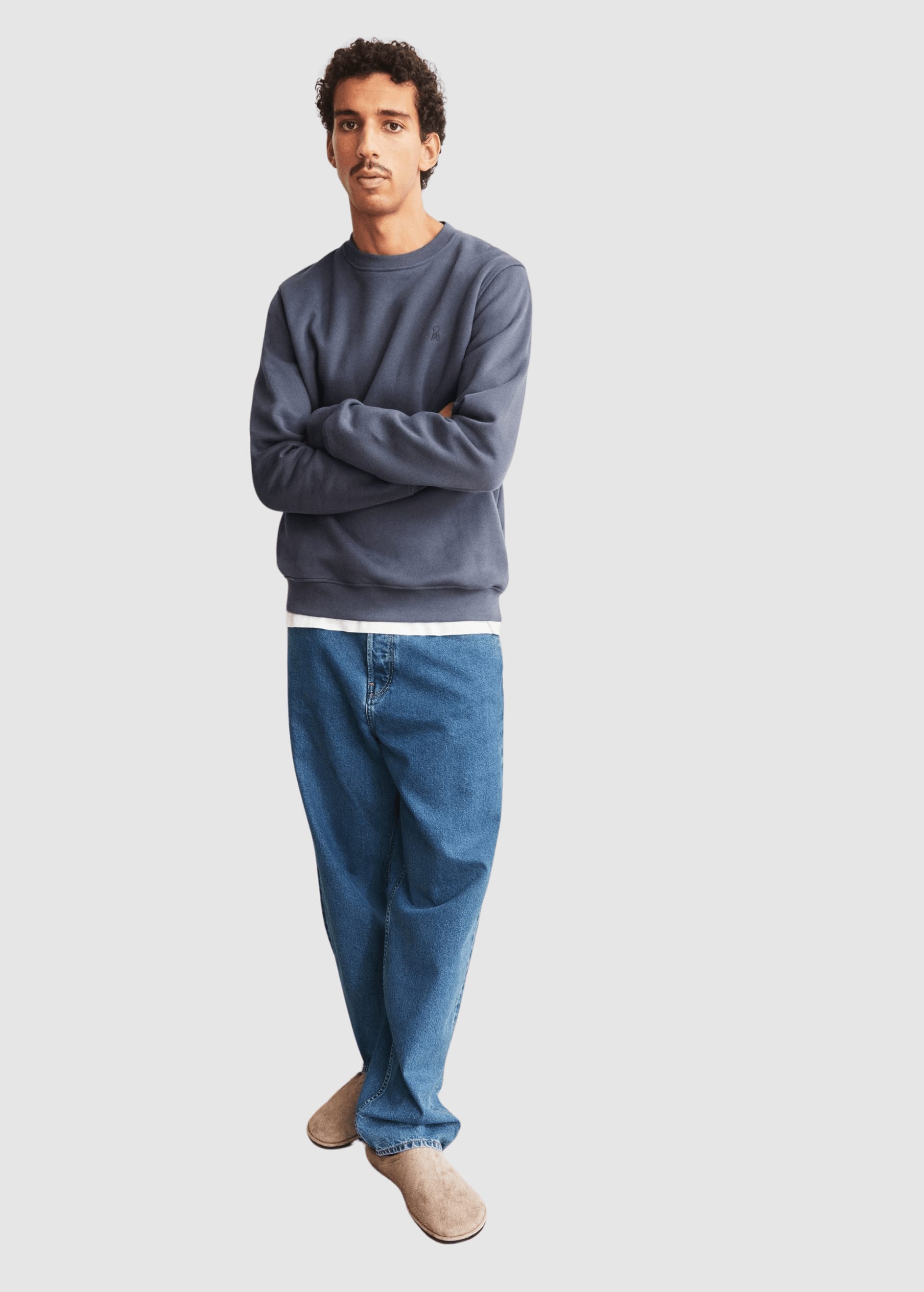 armedangels-baaro-fleece-sweatshirt-moonshadow-4.jpeg Baaro Fleece Sweatshirt Moonshadow