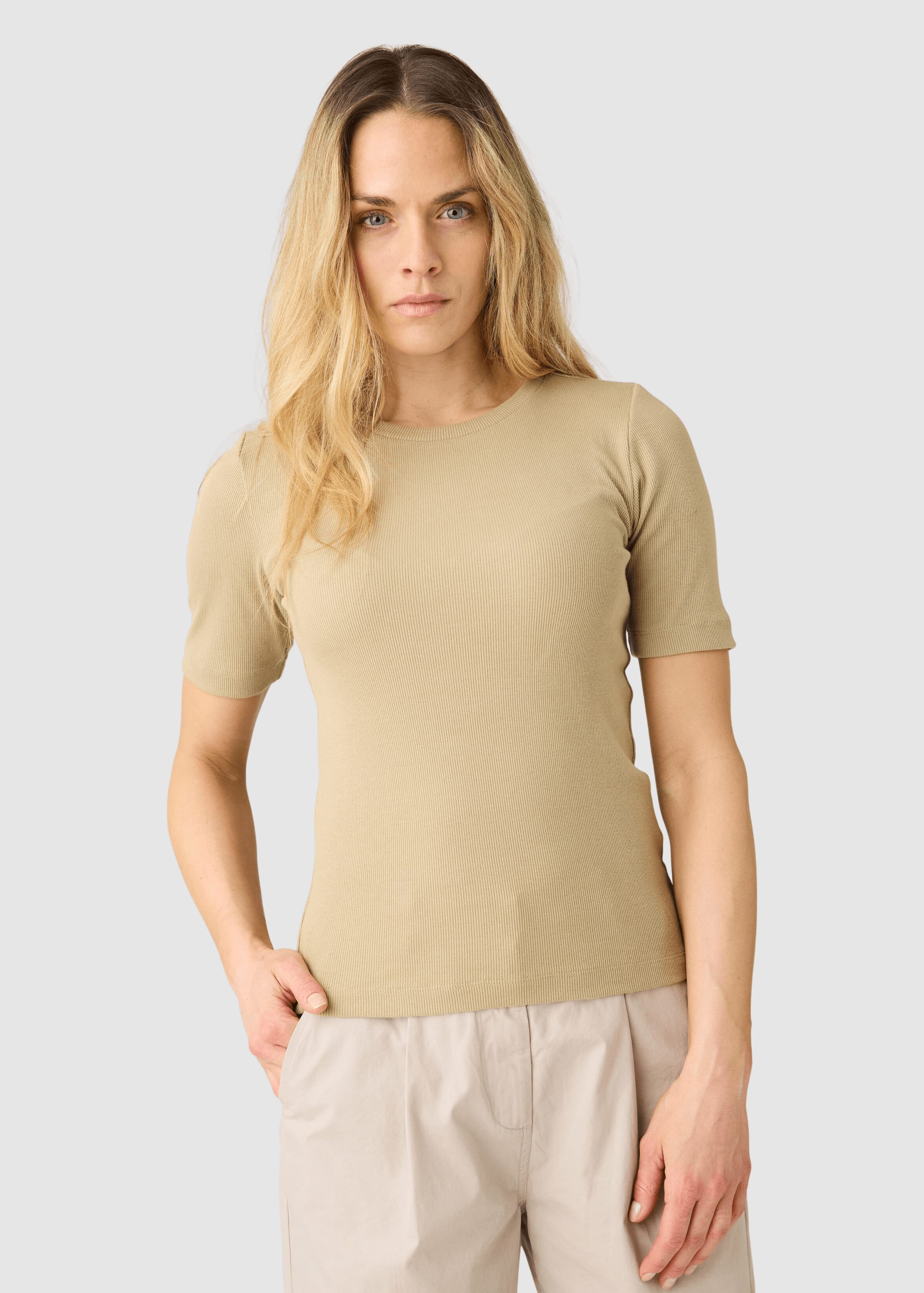 Rib T-Shirt Twill