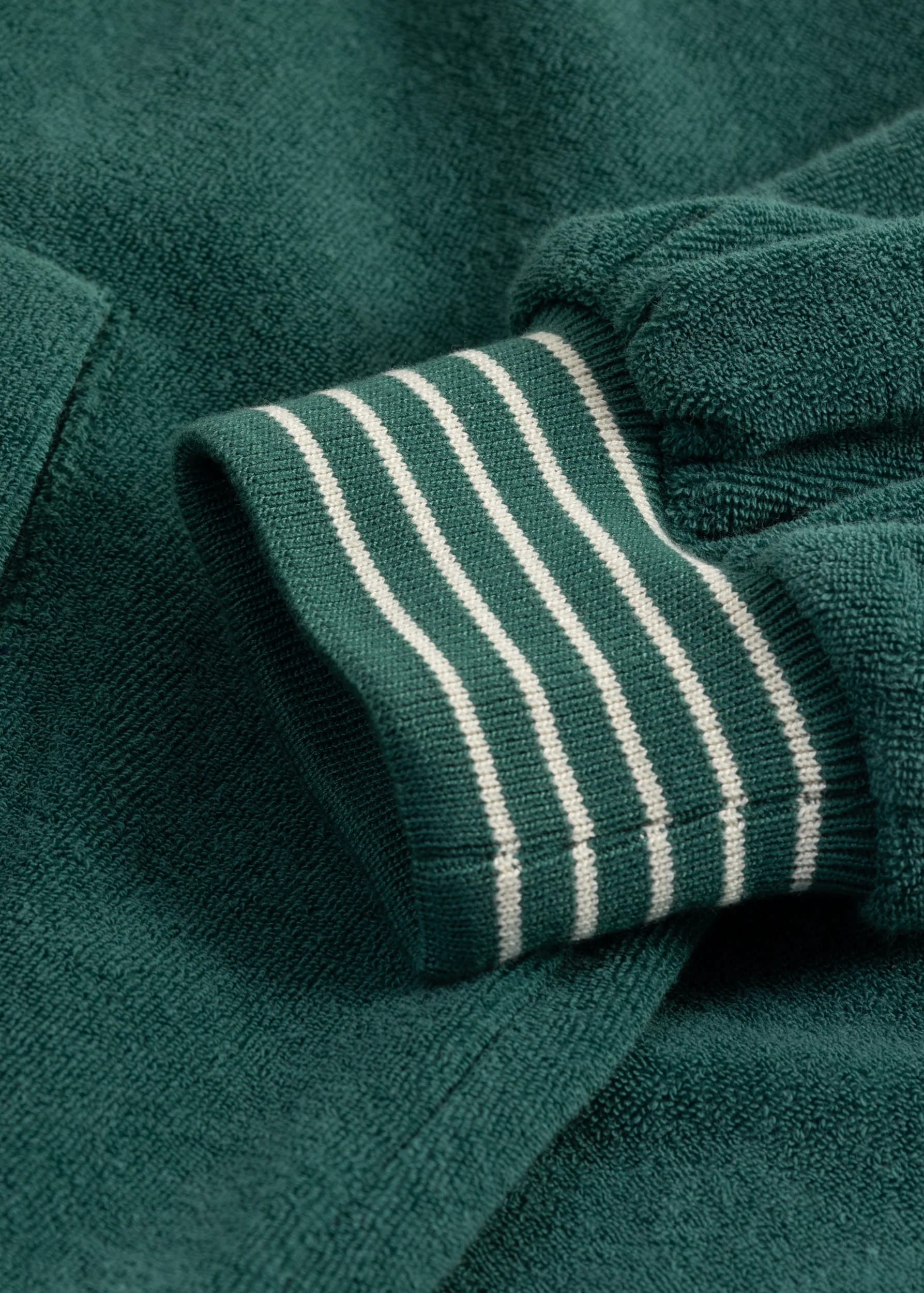 Retro Rally College Jacket Green
