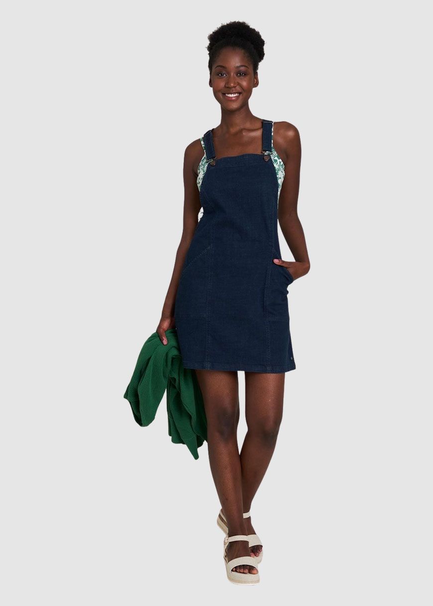 Latzkleid aus Bio-Denim Latzkleid aus Bio-Denim