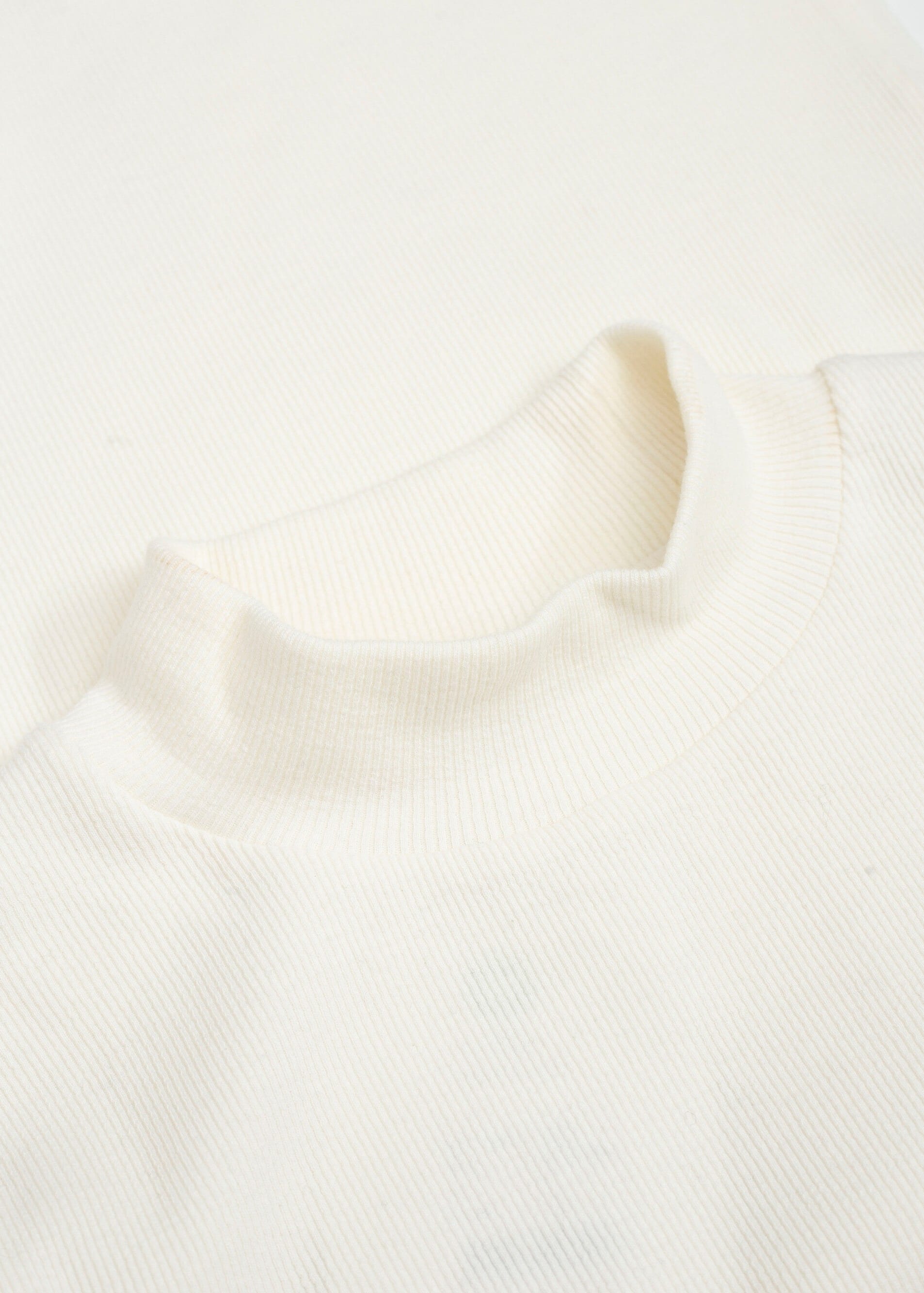 knowledge-cotton-apparel-rib-mock-neck-star-white-6.jpeg Rib Mock Neck Star White