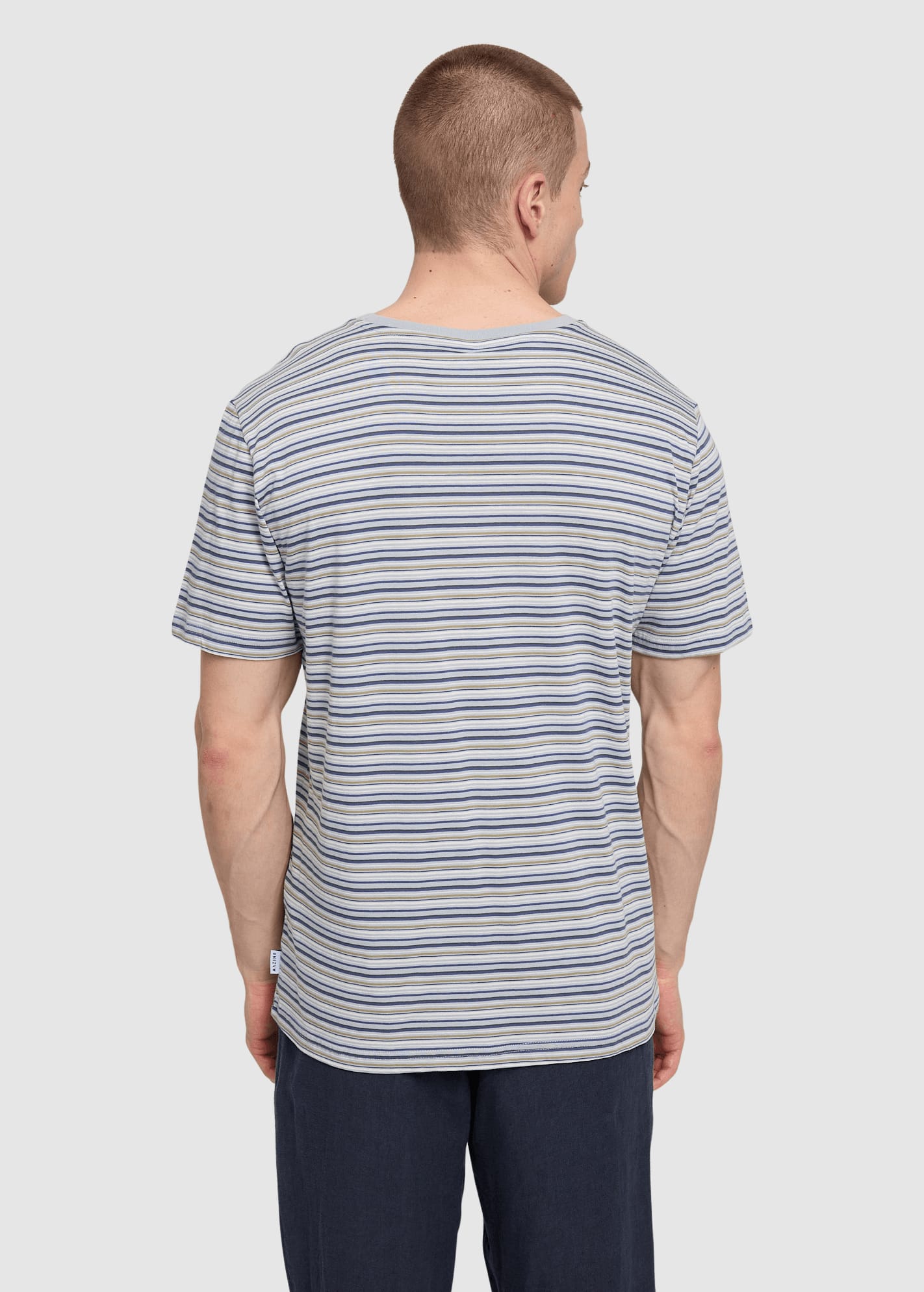 Retro Striped T-Shirt Ice Blue Multicolor Retro Striped T-Shirt Ice Blue Multicolor