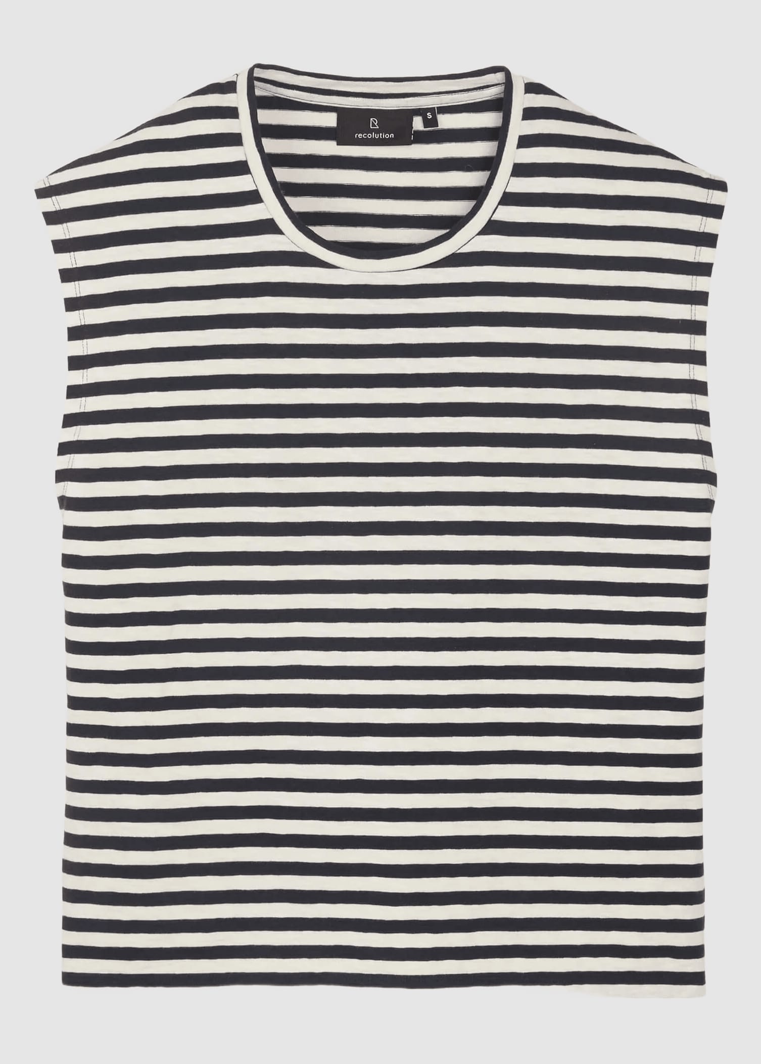 T-Shirt Zinnia Stripes Dark Navy