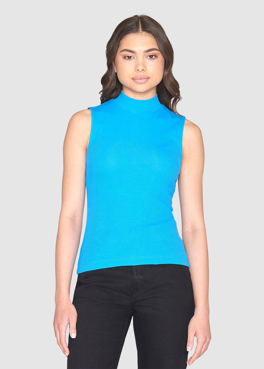 High Neck Rib Top High Neck Rib Top