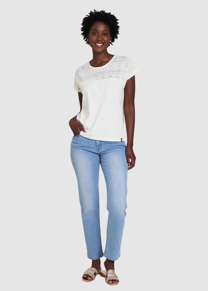 Shirt mit Spitzendetails